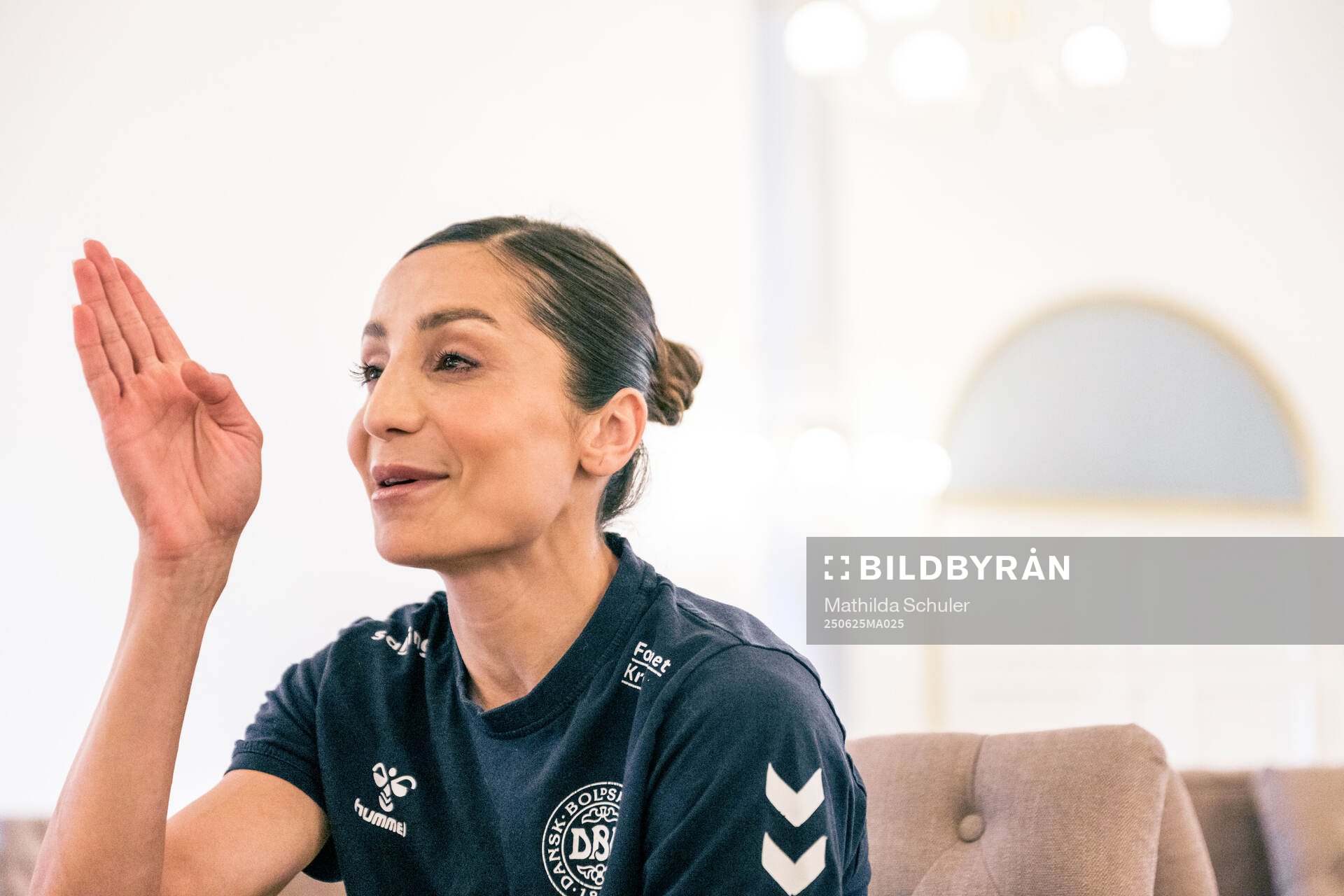 Nadia Nadim of the Danish women's national football team