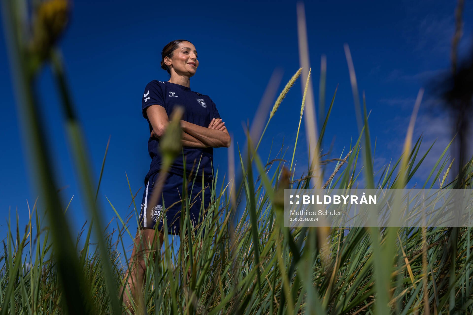 Nadia Nadim of the Danish women's national football team