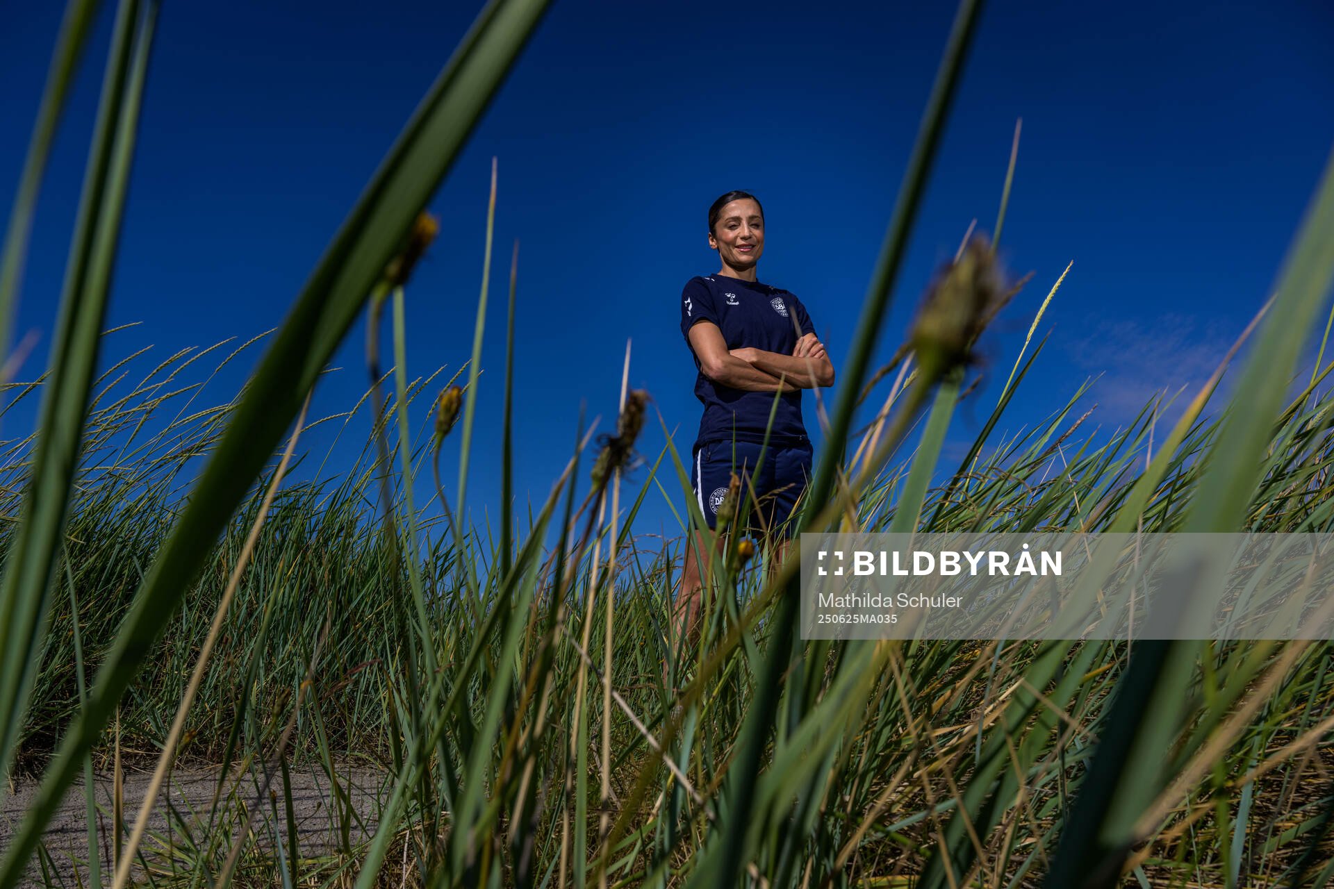 Nadia Nadim of the Danish women's national football team