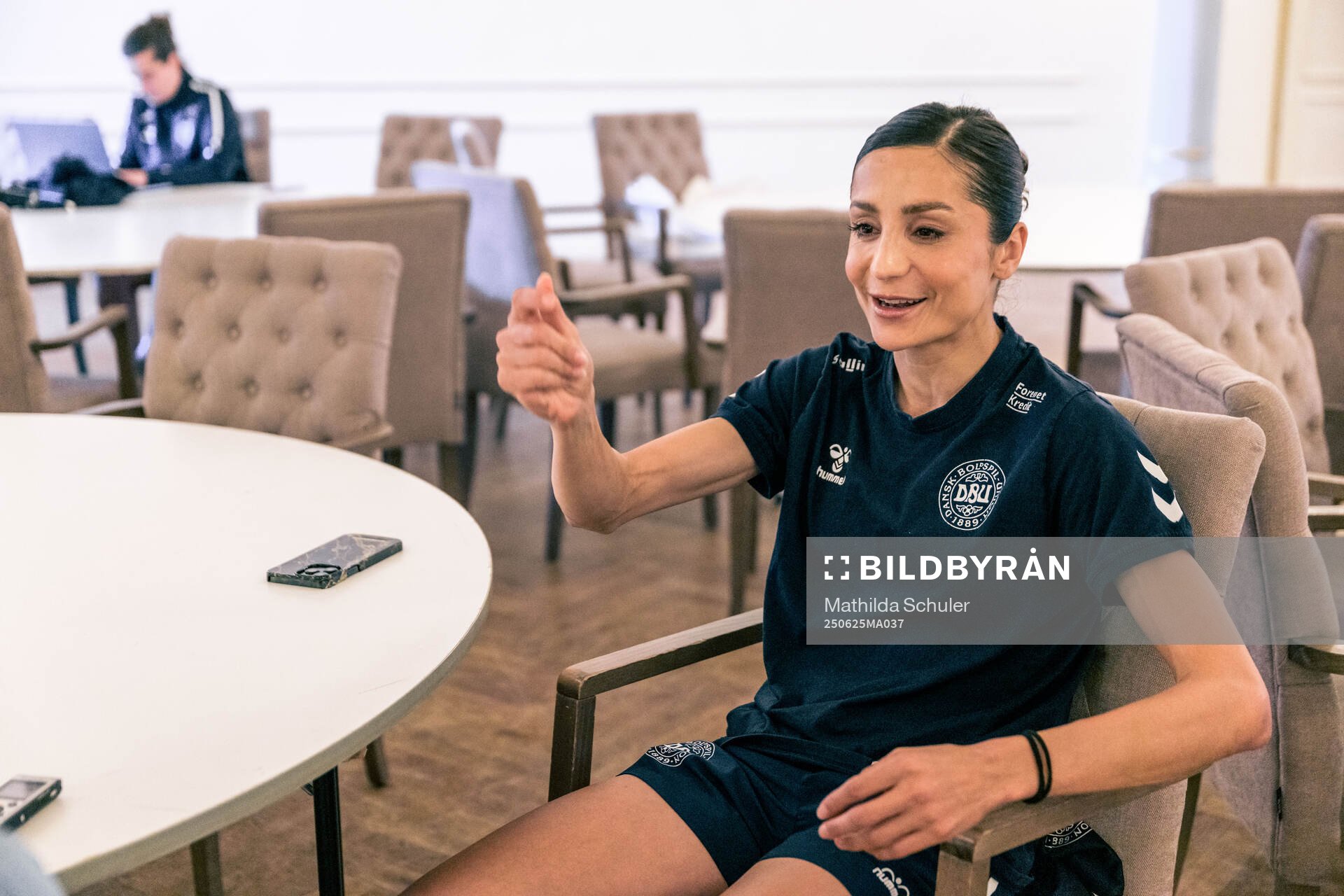 Nadia Nadim of the Danish women's national football team