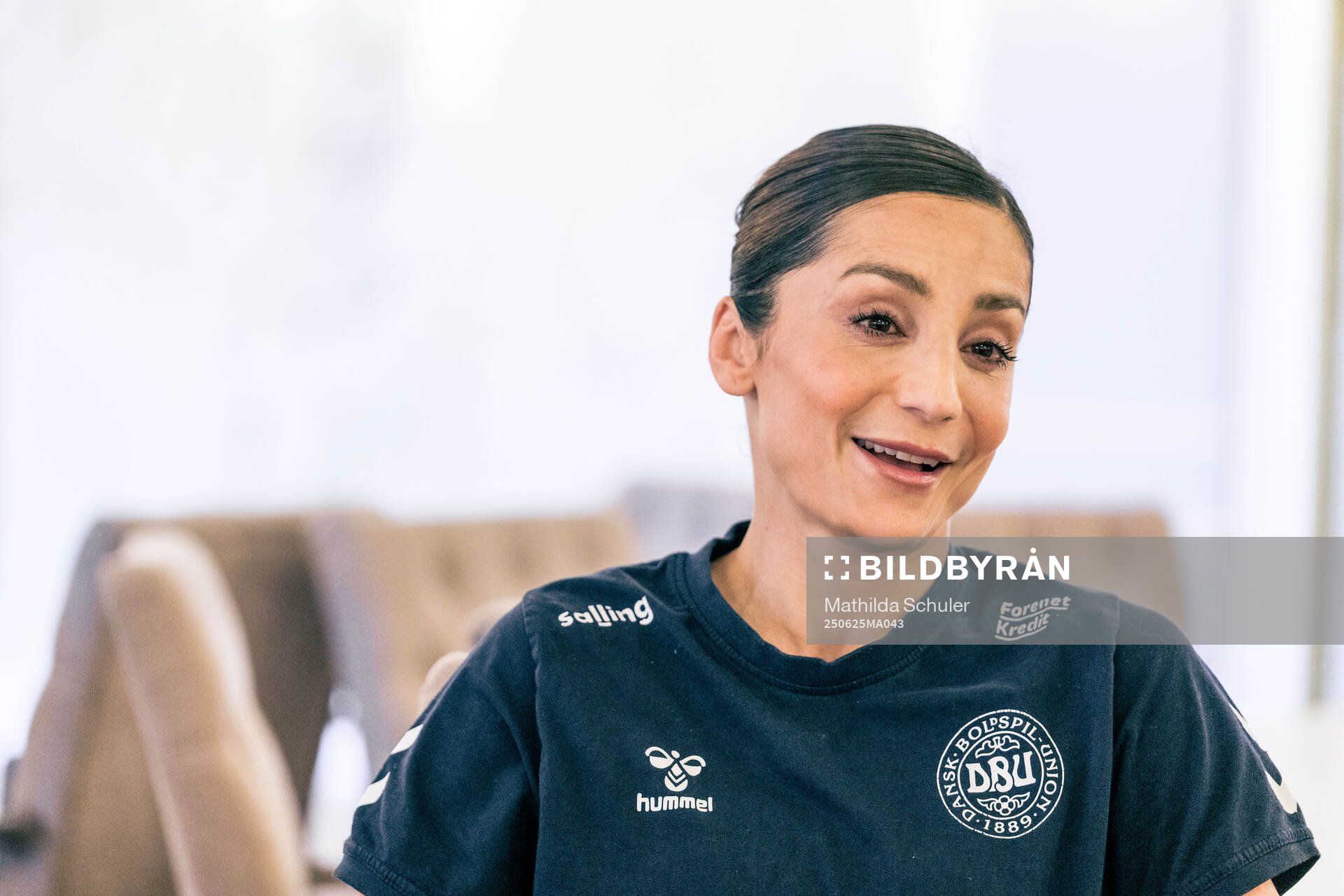 Nadia Nadim of the Danish women's national football team