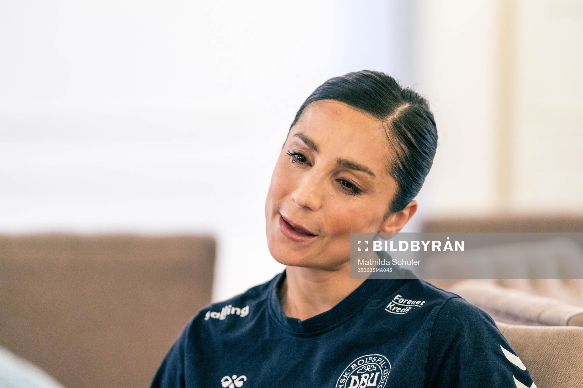 Nadia Nadim of the Danish women's national football team