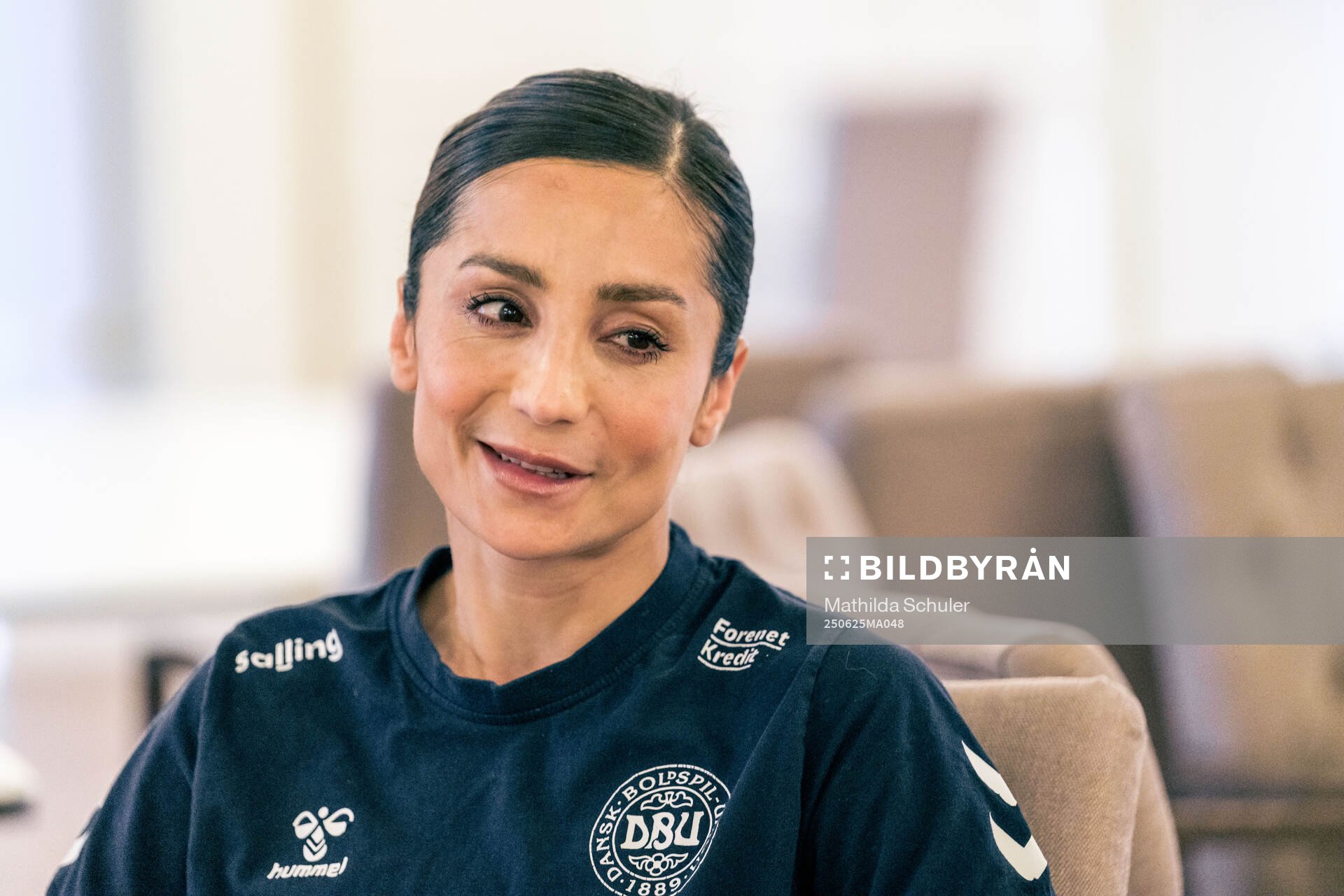 Nadia Nadim of the Danish women's national football team