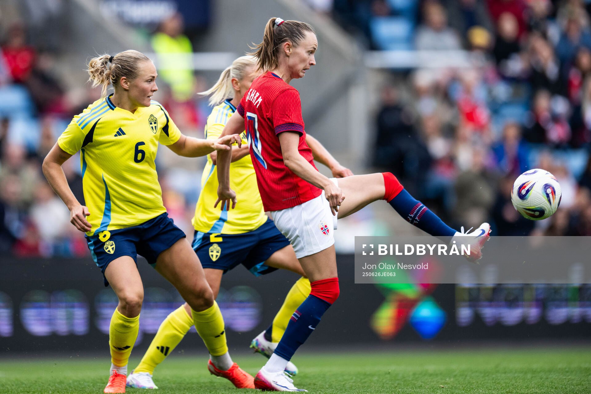 Magdalena Eriksson of Sweden and Caroline Graham Hansen of
