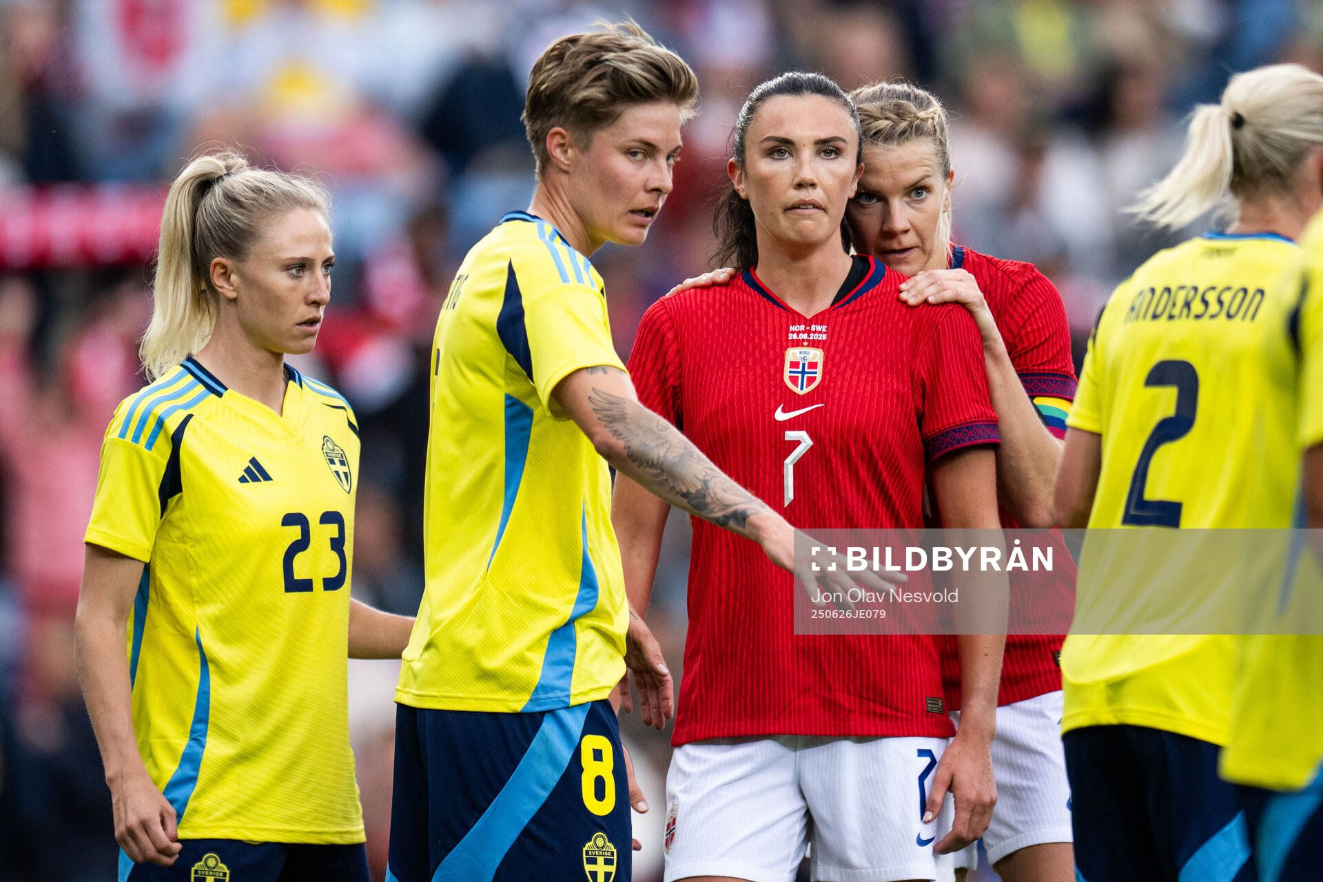 Rebecka Blomqvist and Lina Hurtig of Sweden against Ingrid