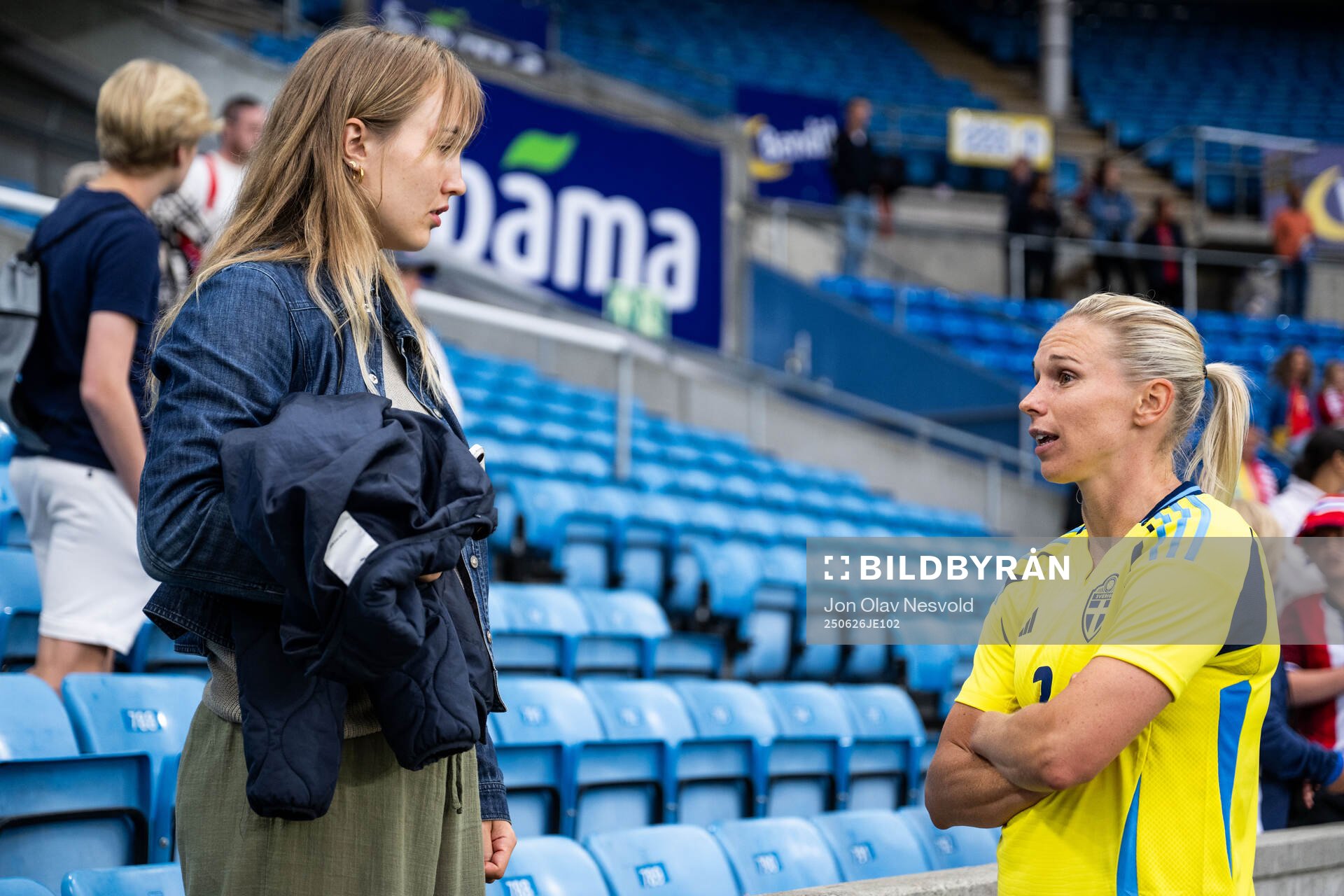 Jonna Andersson of Sweden with family