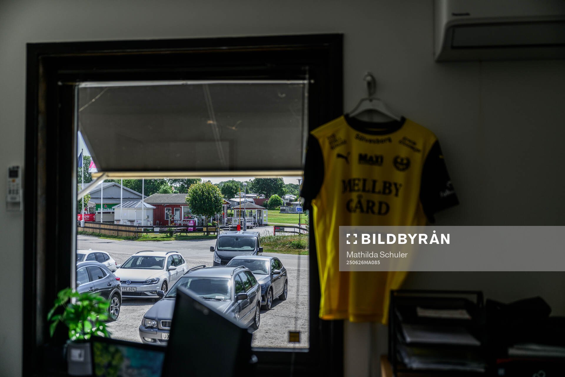 Utsikt mot campingen från Thomas ”Slaktarn” Carlsson