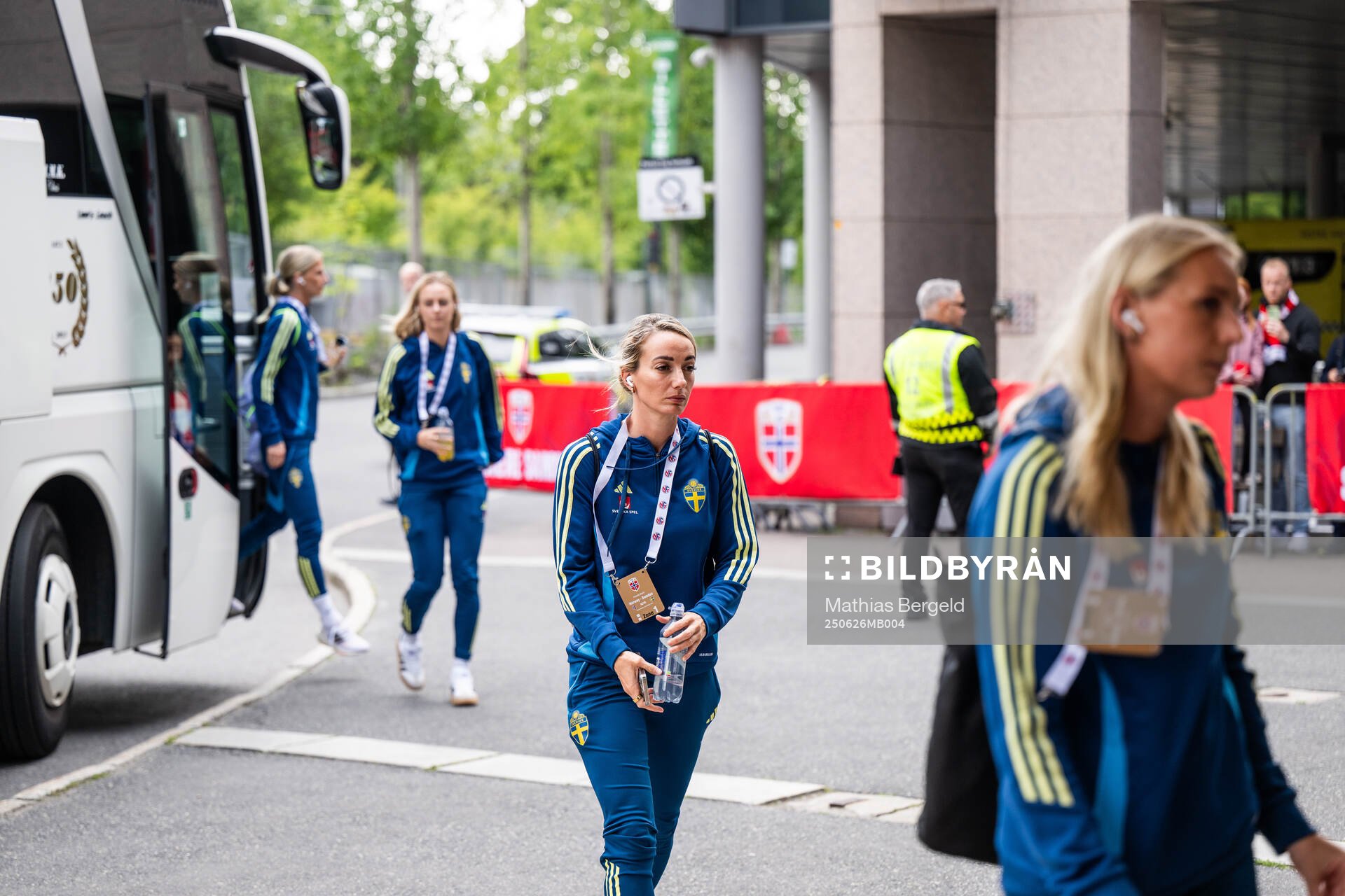 Kosovare Asllani of Sweden arrives