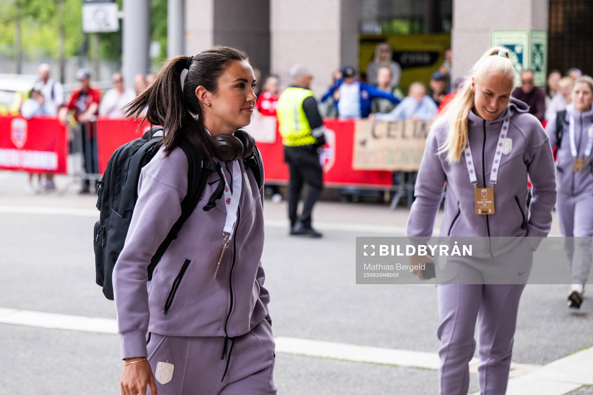 Ingrid Syrstad Engen of Norway arrives