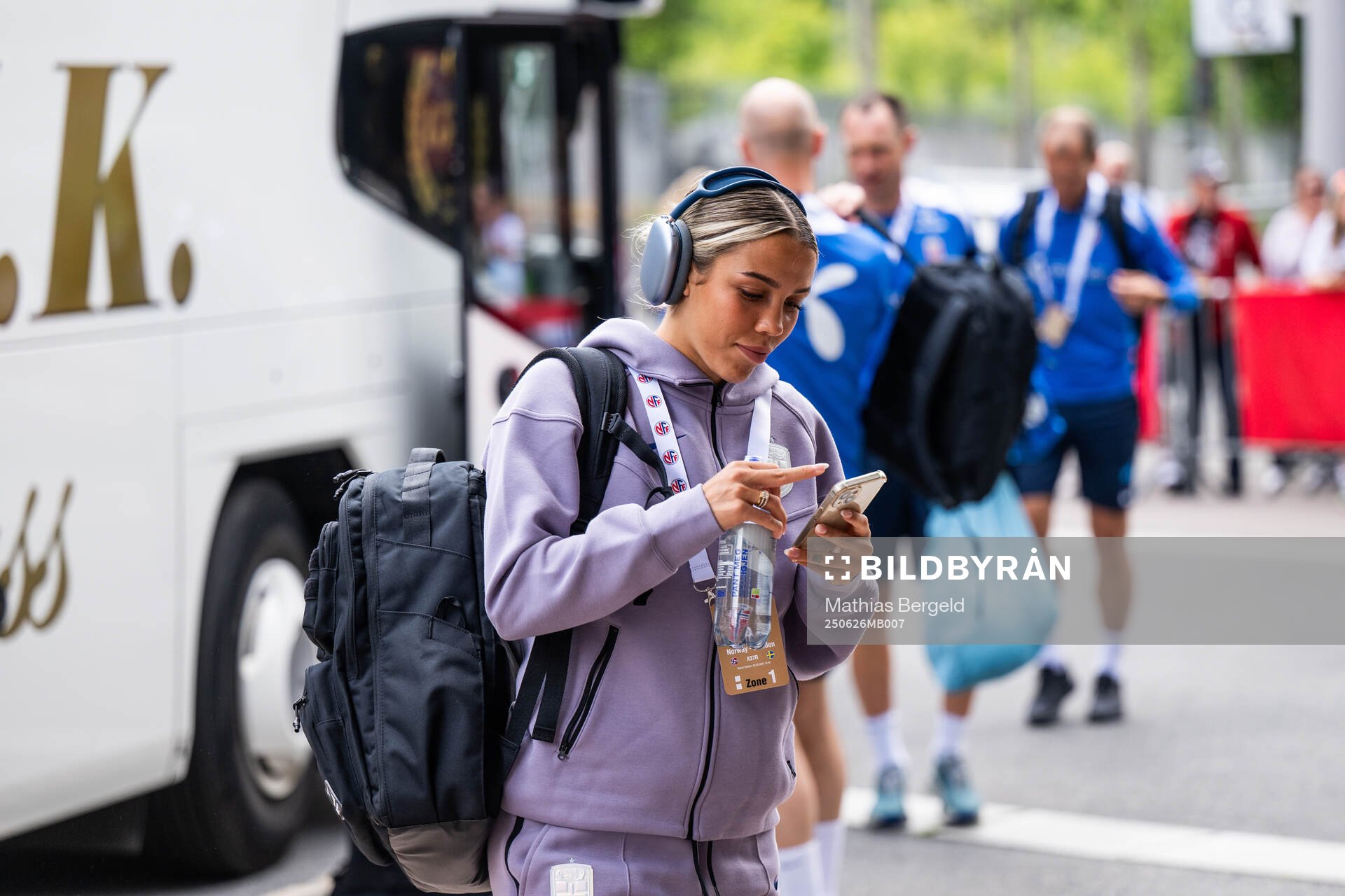 Celin Bizet Dønnum of Norway arrives