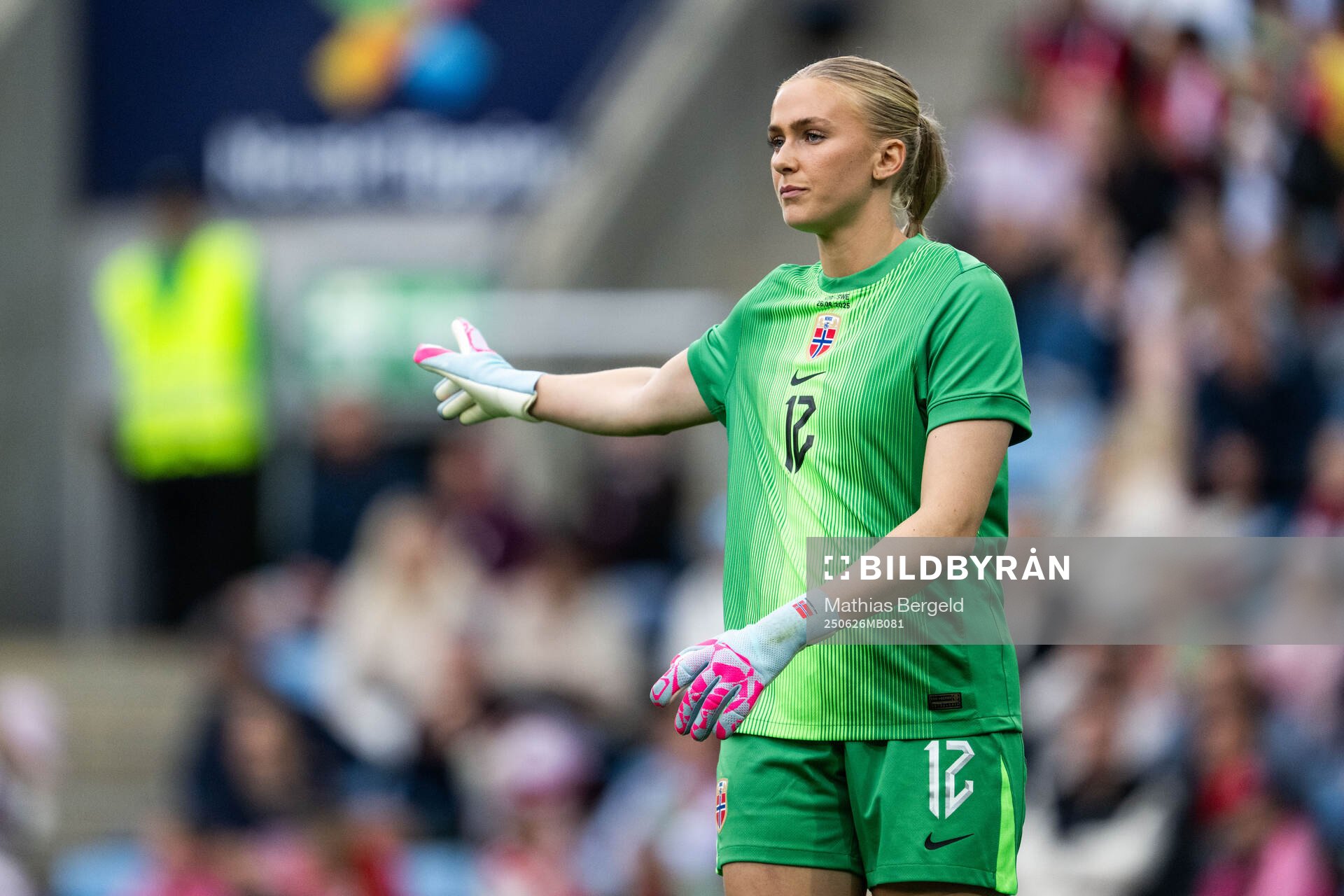 Goalkeeper Selma Panengstuen of Norway