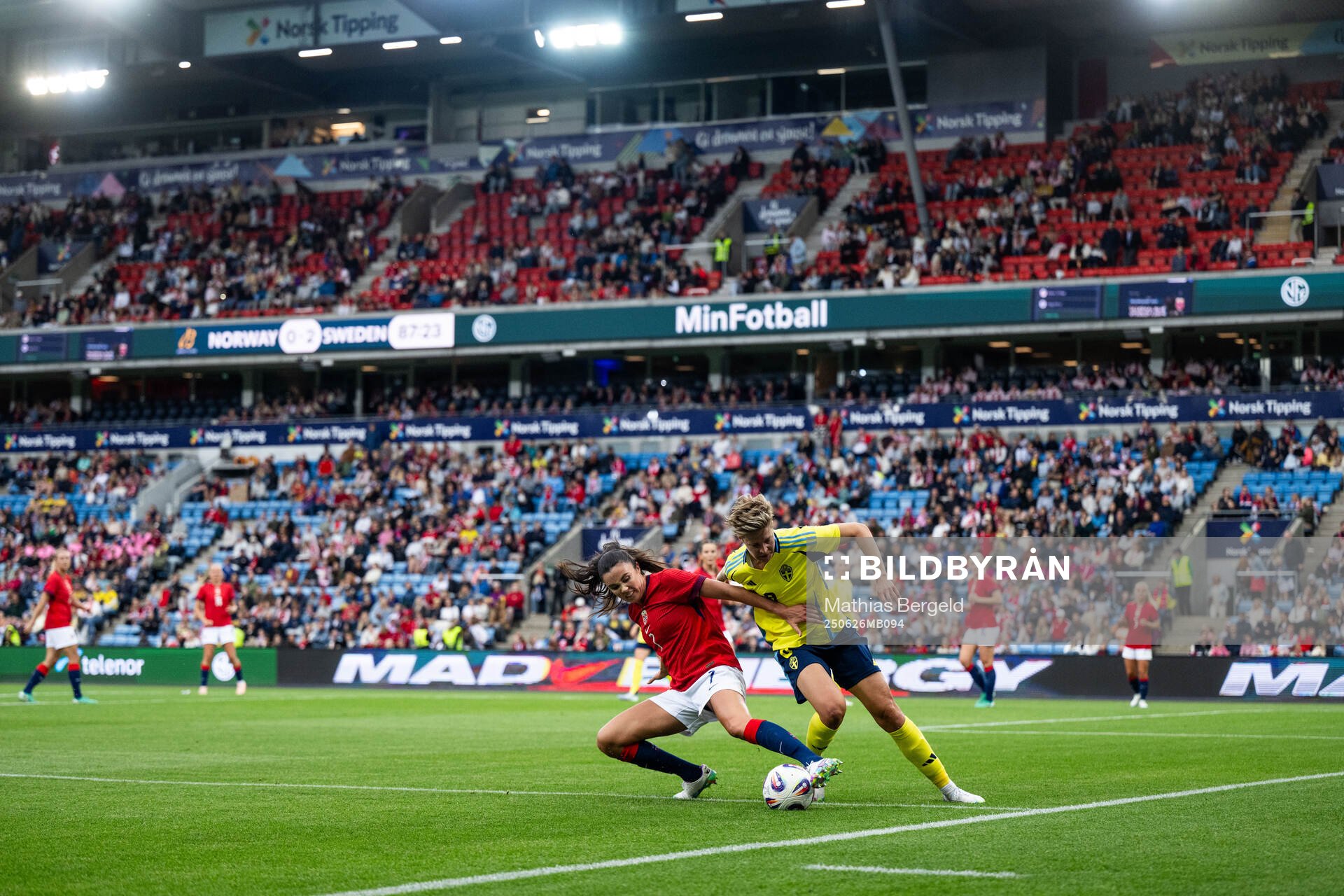 Ingrid Syrstad Engen of Norway and Lina Hurtig of Sweden