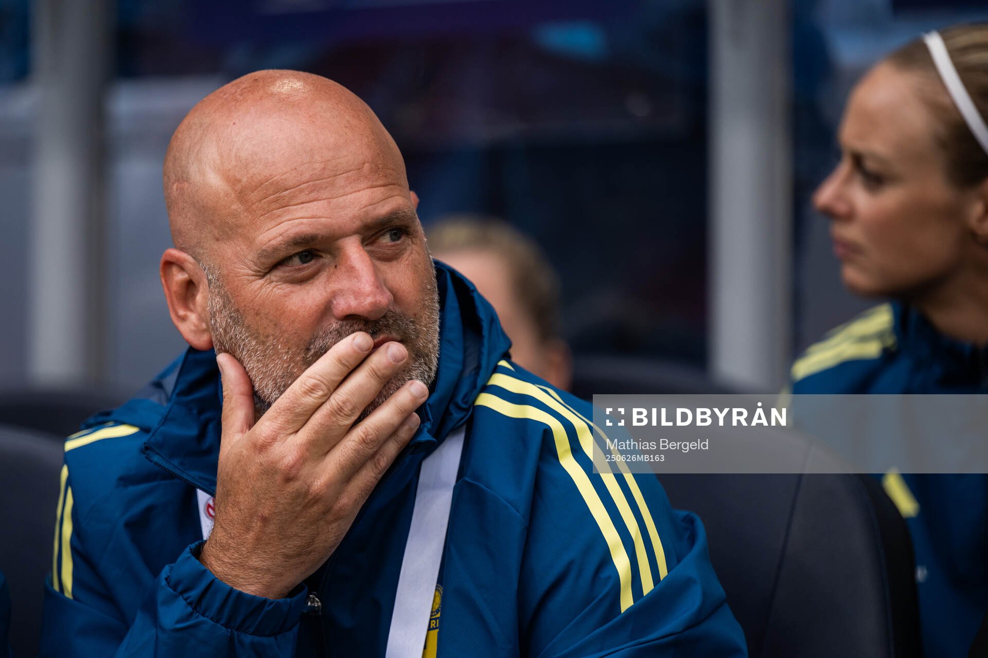 Assistant coach Magnus Wikman of Sweden