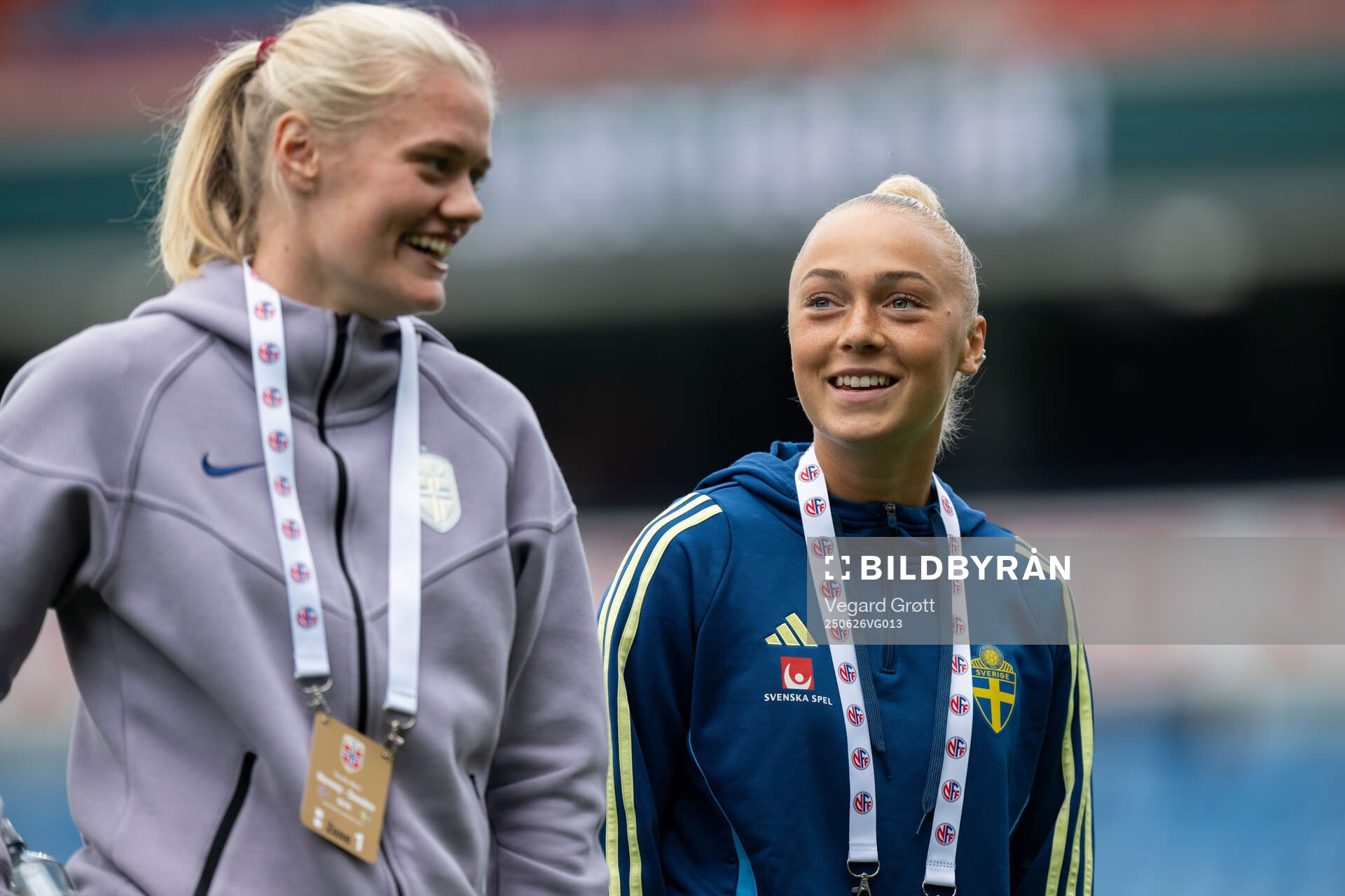 Mathilde Harviken of Norway and Hanna Bennison of Sweden