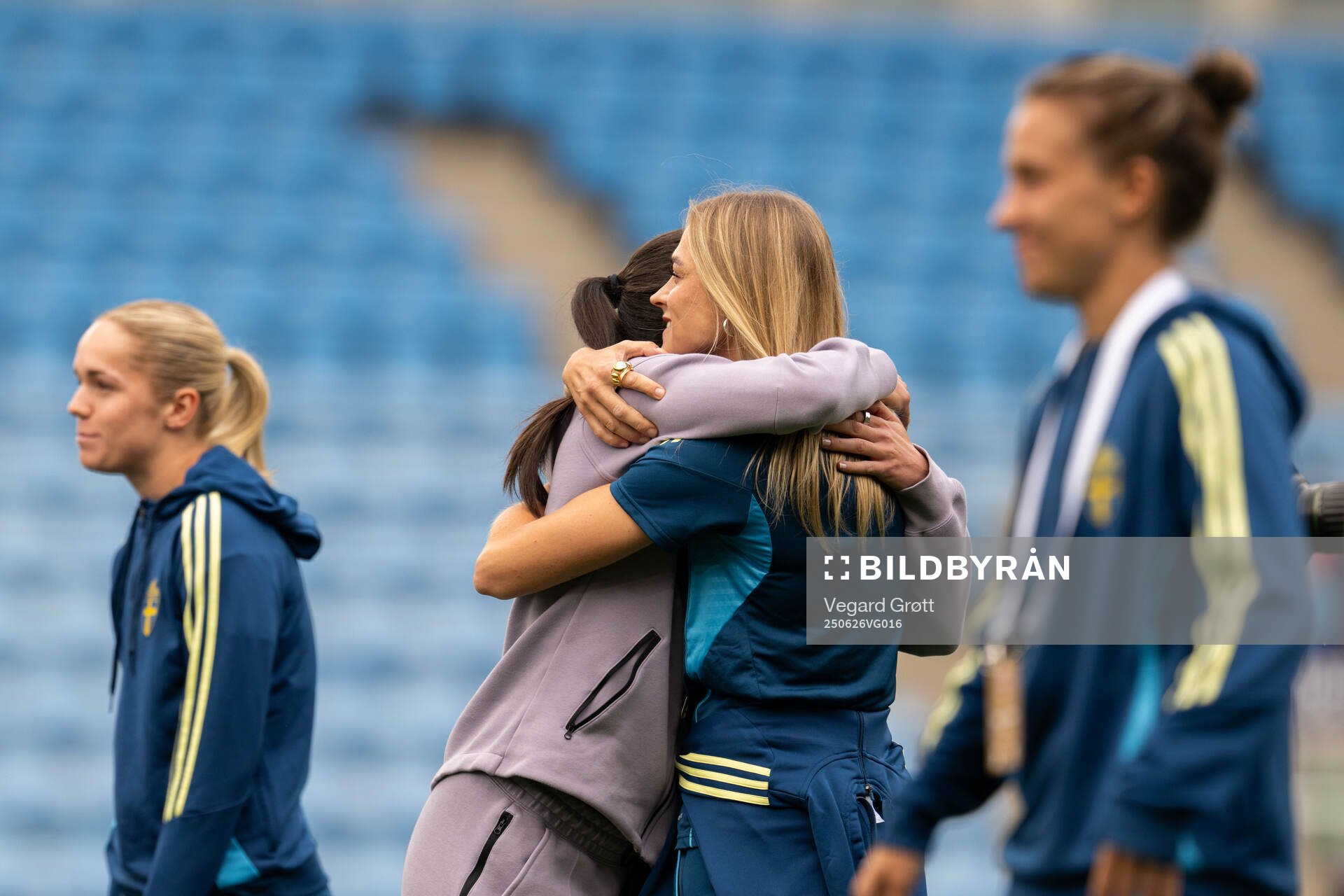 Ingrid Syrstad Engen of Norway and Fridolina Rolfö of