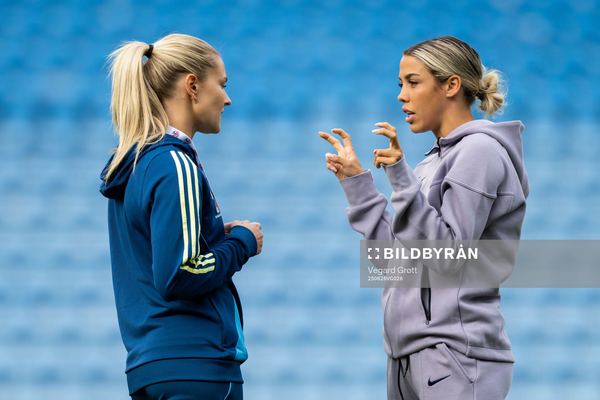 Amanda Nildén of Sweden and Celin Bizet Dønnum of Norway