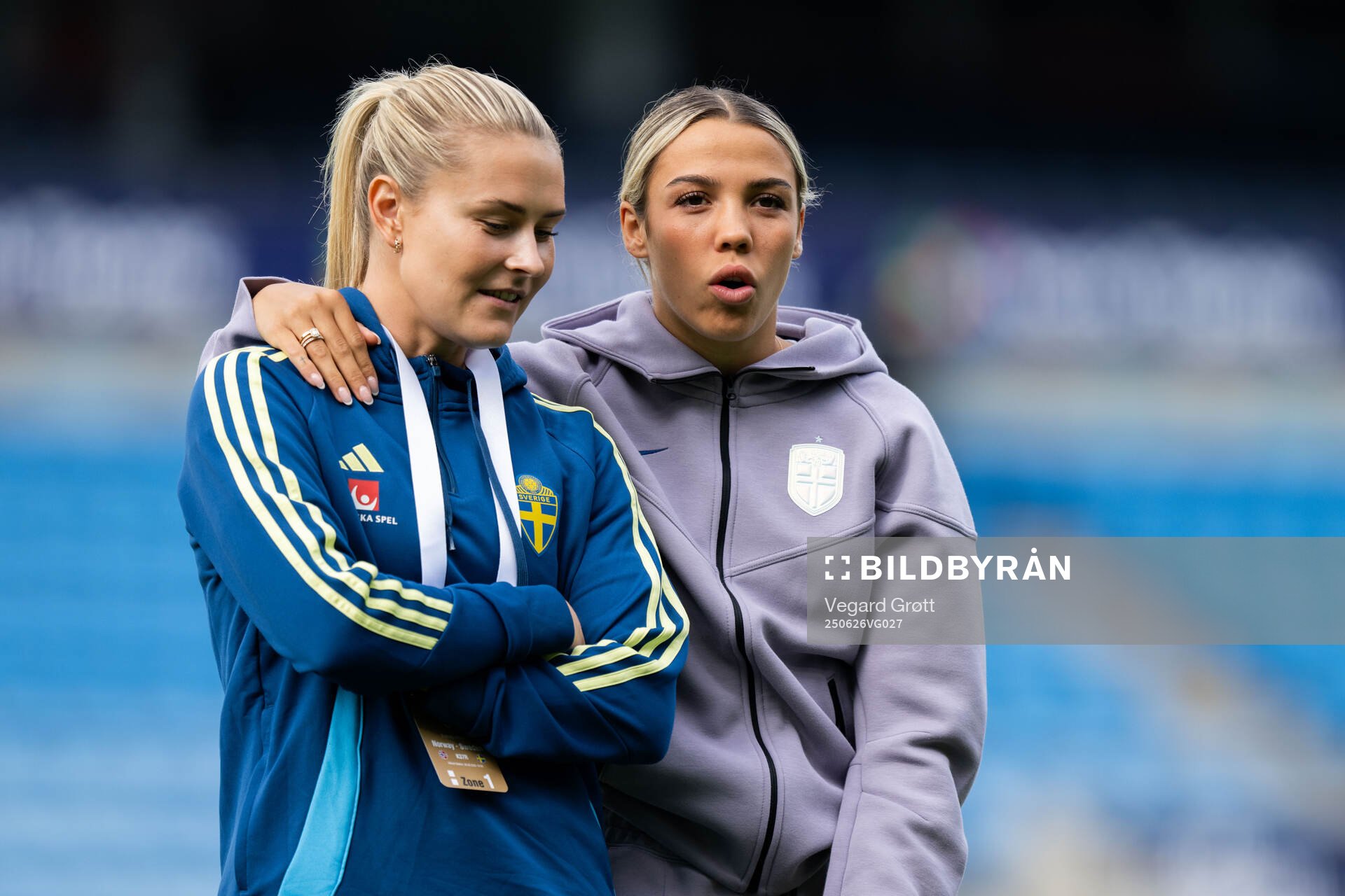 Amanda Nildén of Sweden and Celin Bizet Dønnum of Norway