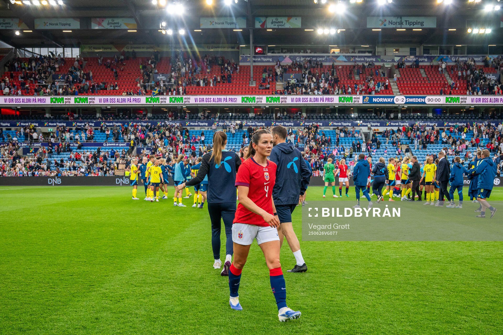 Tuva Hansen of Norway looks dejected