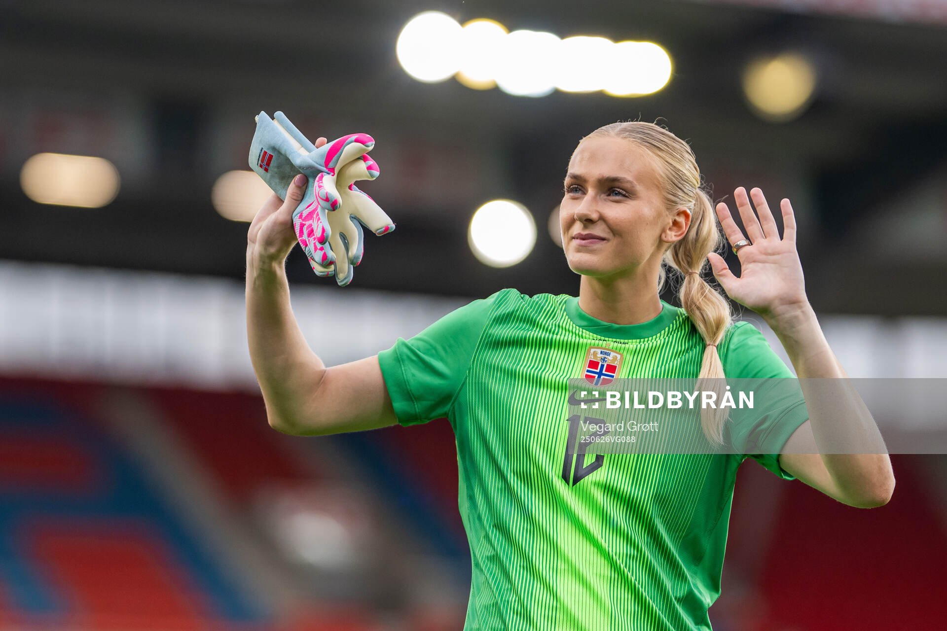 Goalkeeper Selma Panengstuen of Norway