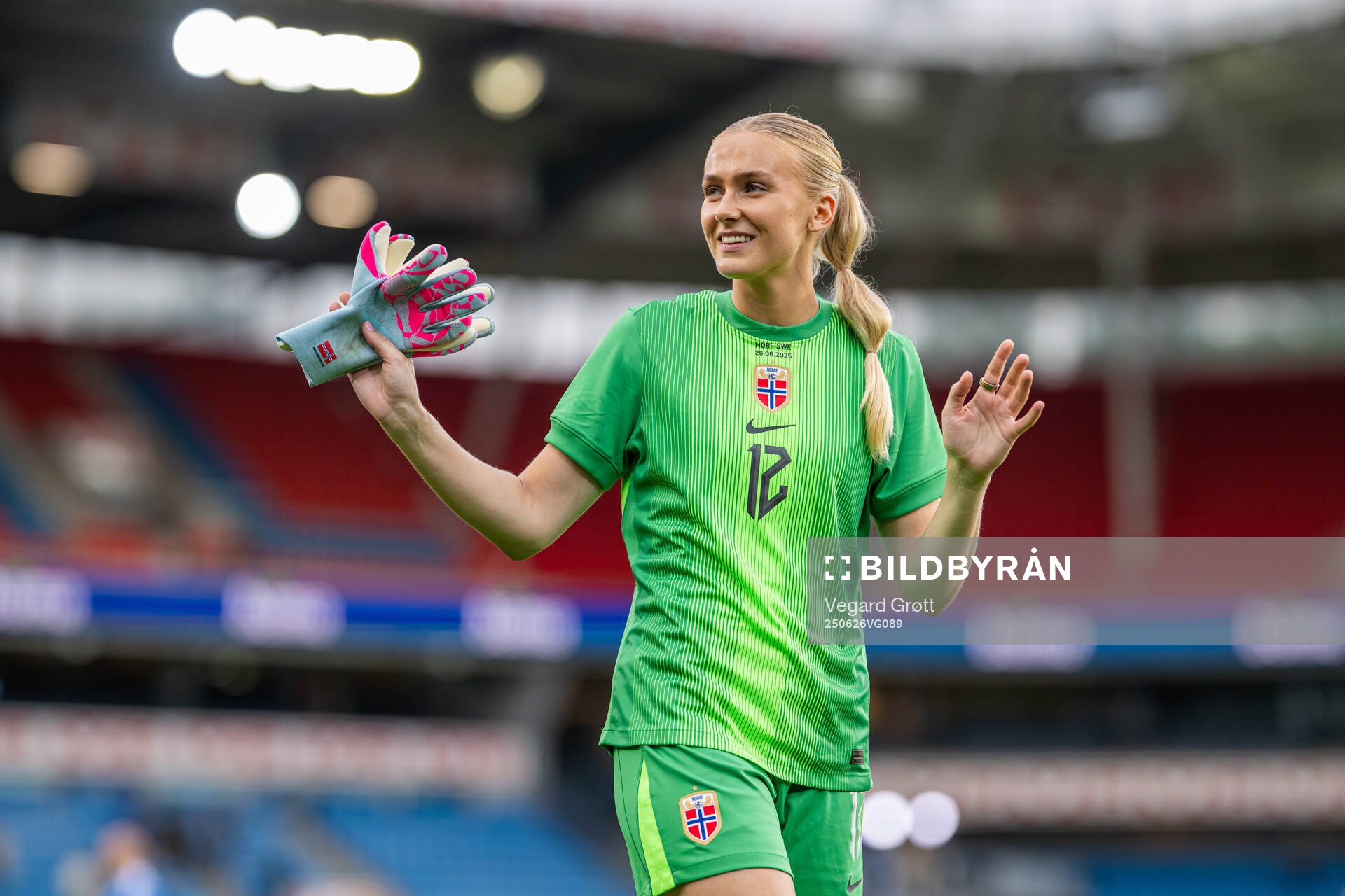 Goalkeeper Selma Panengstuen of Norway