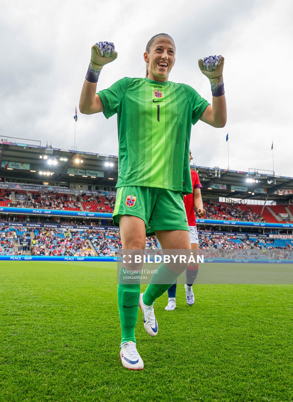 Goalkeeper Cecilie Fiskerstrand of Norway
