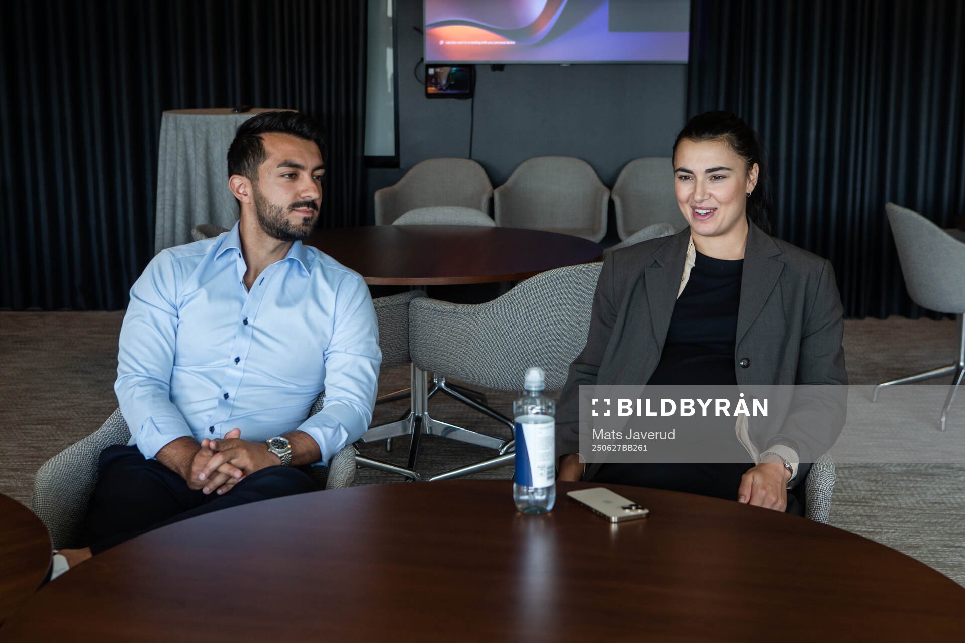 s assisterande sportchef Maxim Khalil och Zecira Musovic