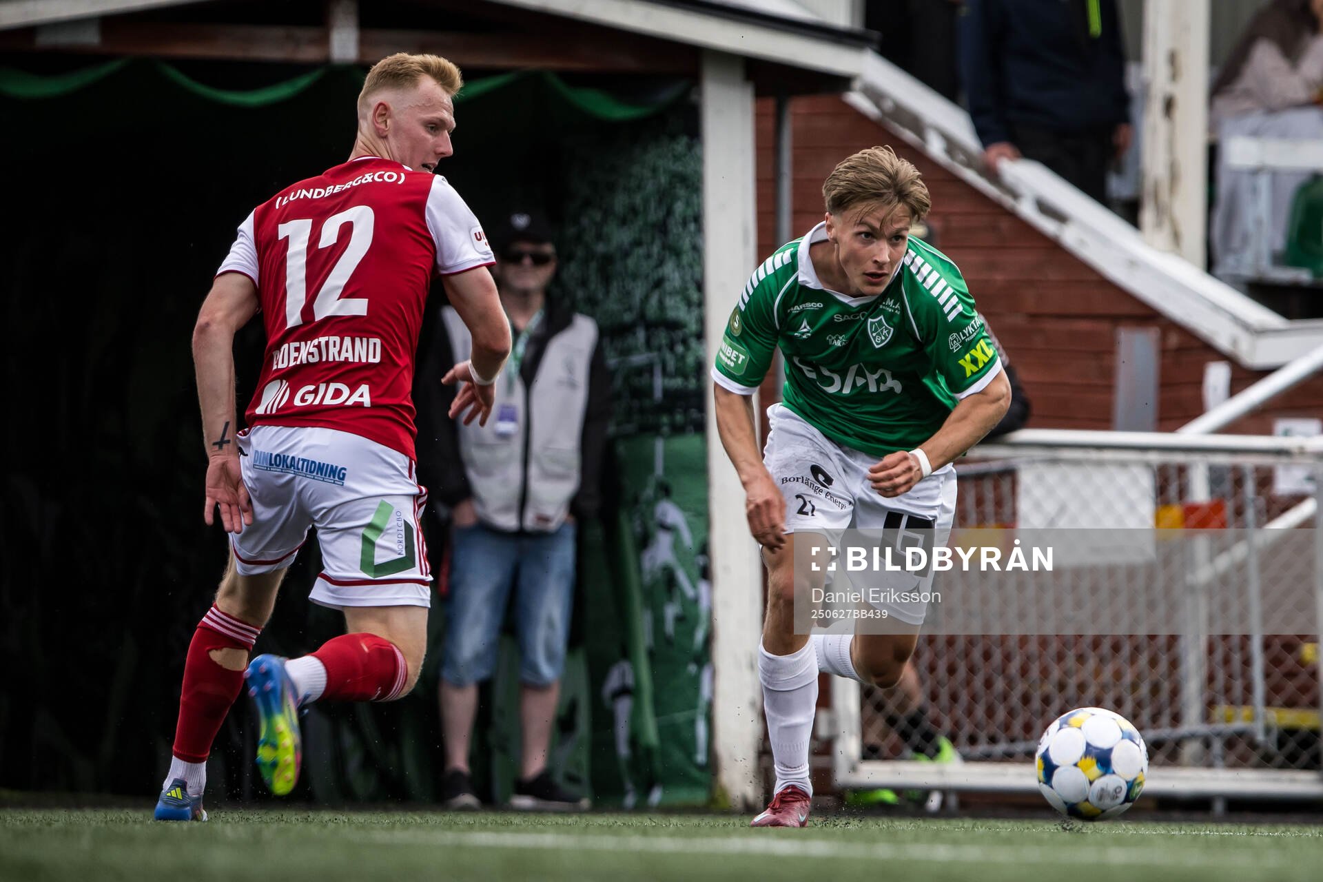 Sandvikens IFs Christopher Redenstrand och Brages Noah