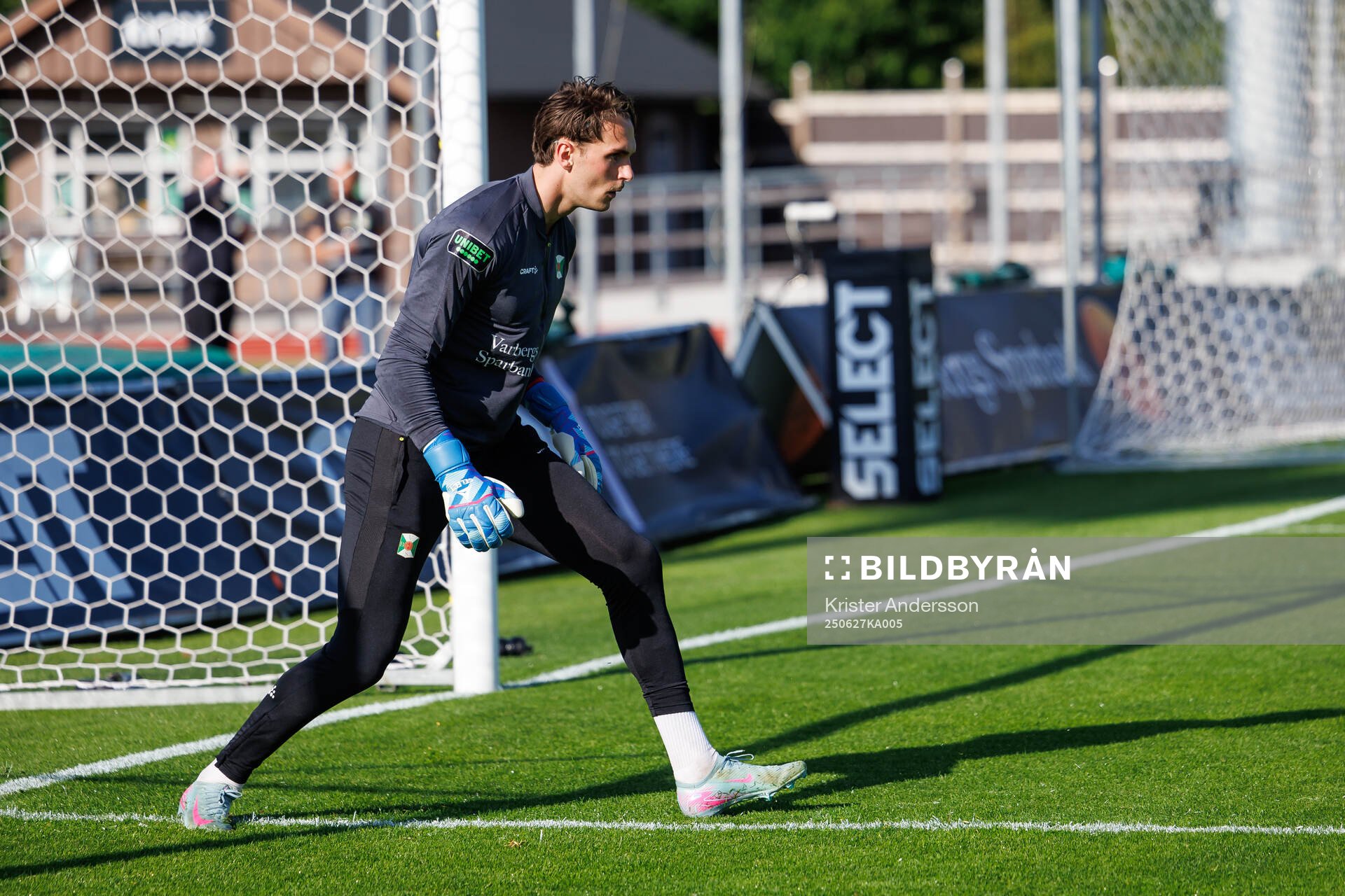 Varbergs målvakt Oscar Ekman