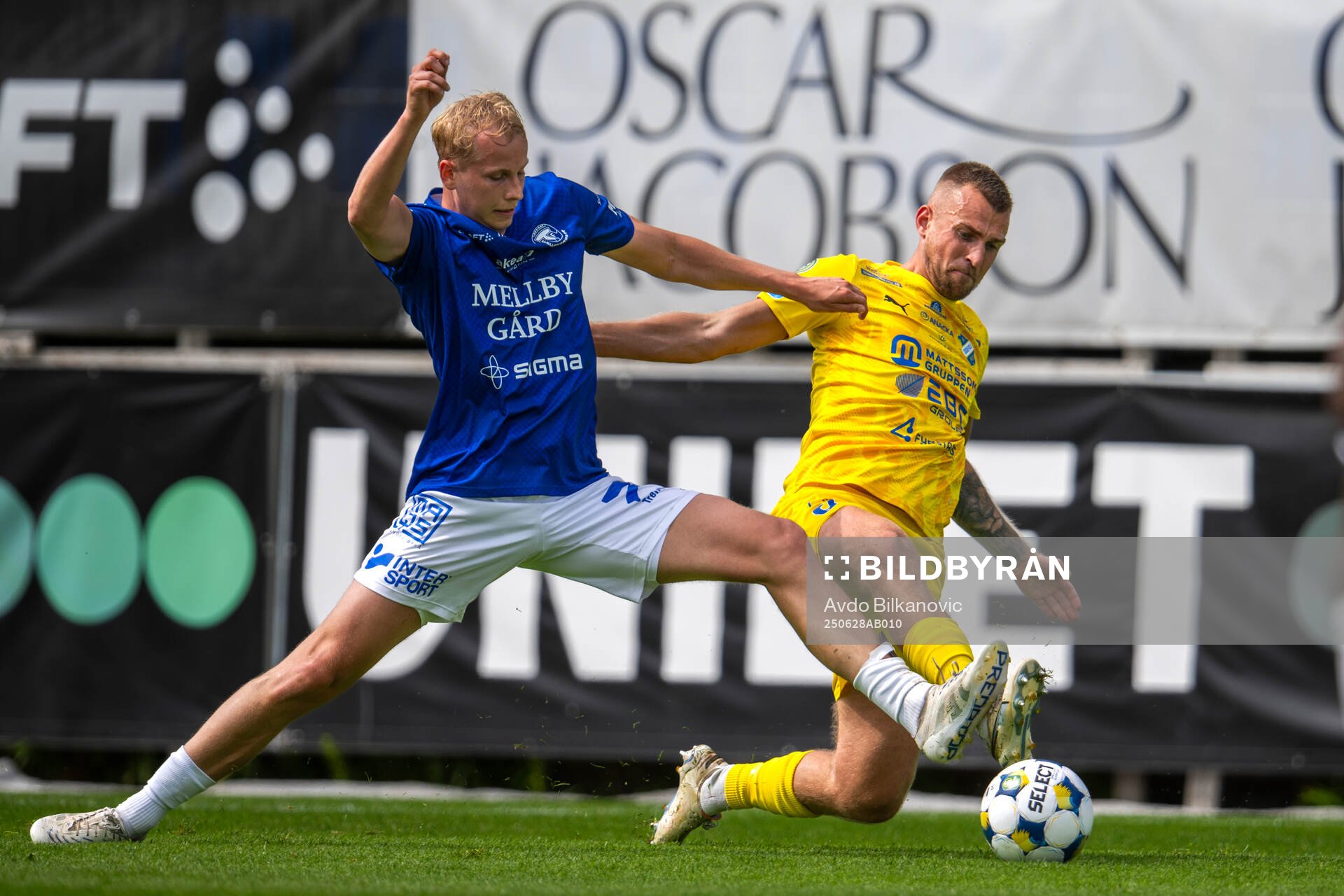 Trelleborgs Jakob Andersson och Oddevolds Jesper Merbom