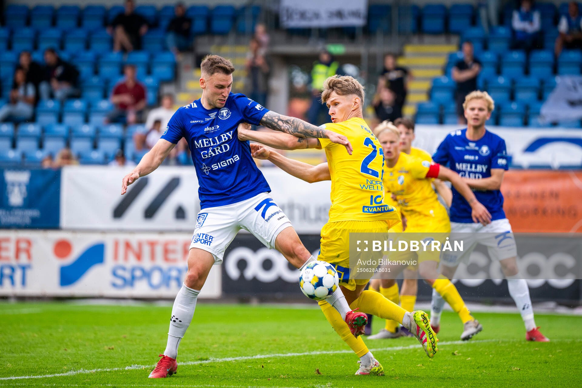 Trelleborgs Filip Bohman och Oddevolds Alexander Almqvist