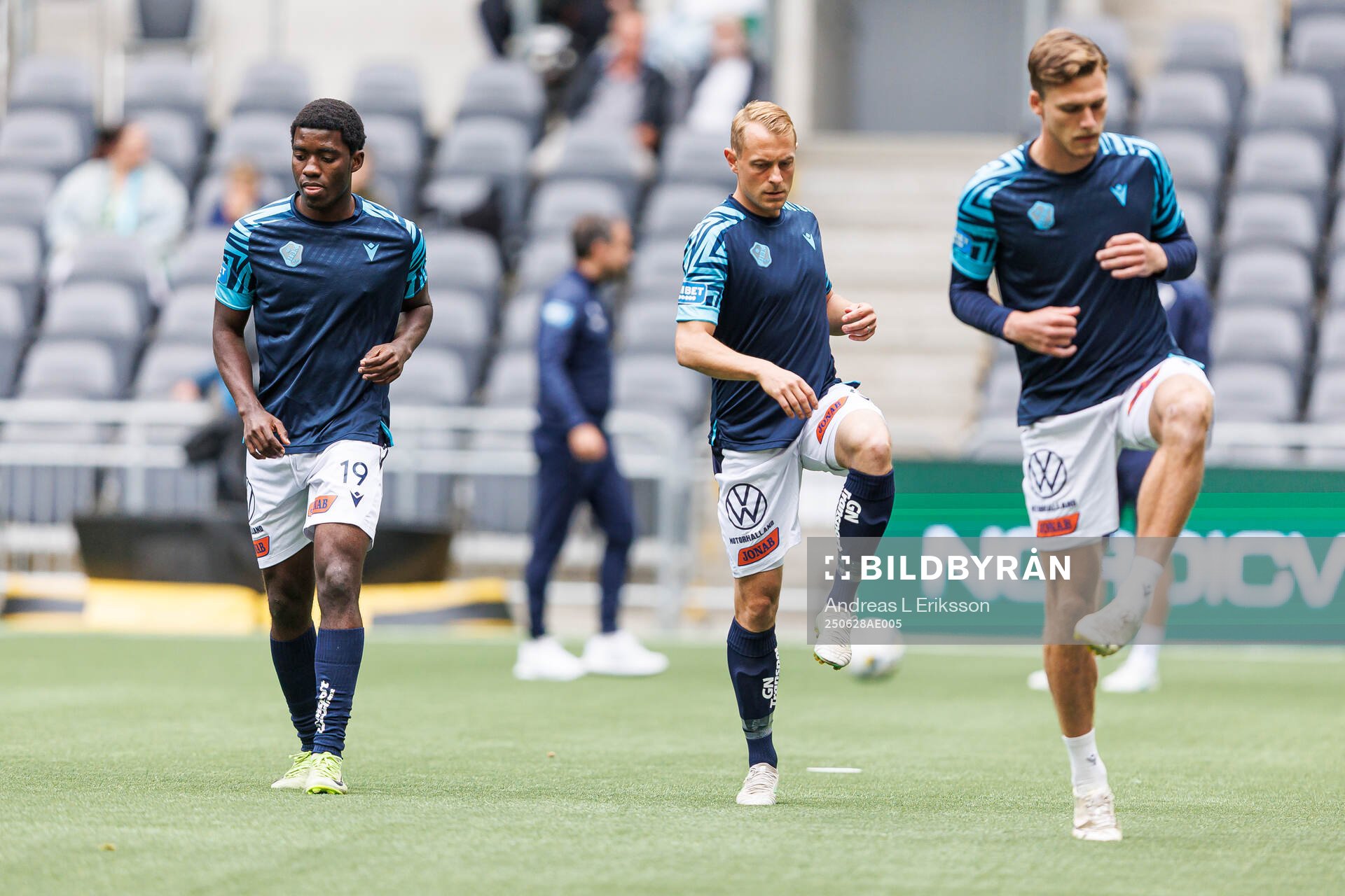Halmstads Koudou Marvin Axel Illary, Joel Allansson och