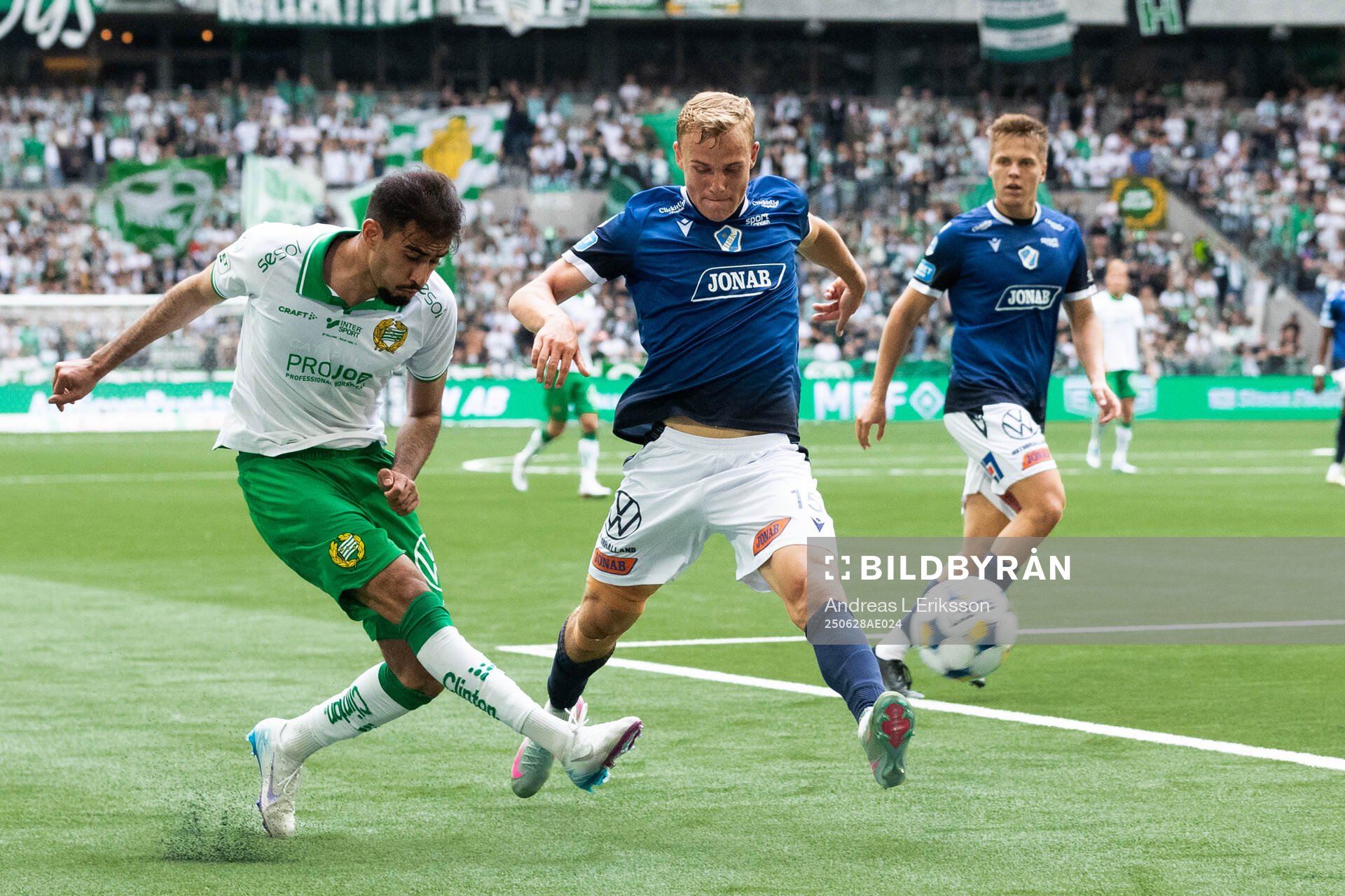 Hammarbys Montader Madjed och Halmstads Gustav Friberg