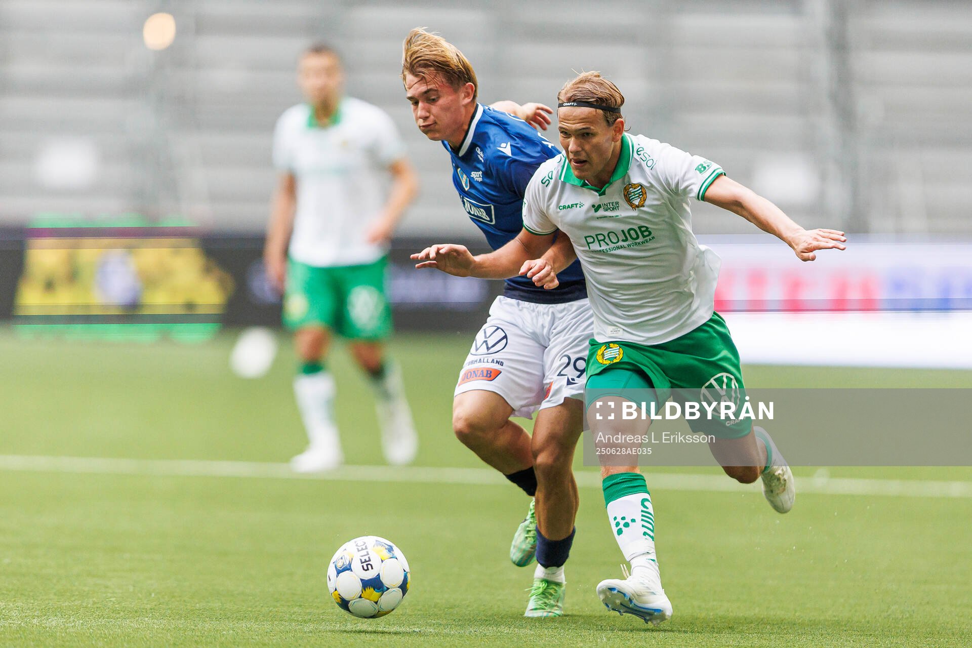 Halmstads Ludvig Arvidsson och Hammarbys Markus Karlsson