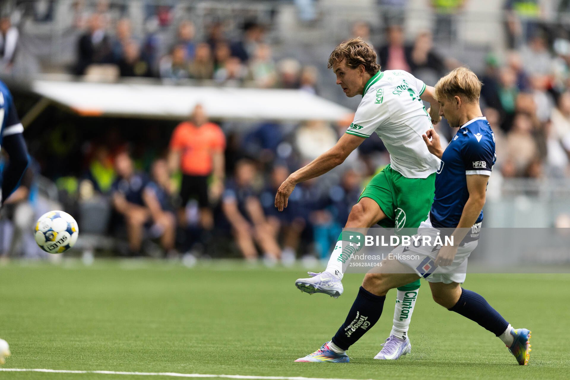 Hammarbys Hampus Skoglund och Halmstads Måns Andersson
