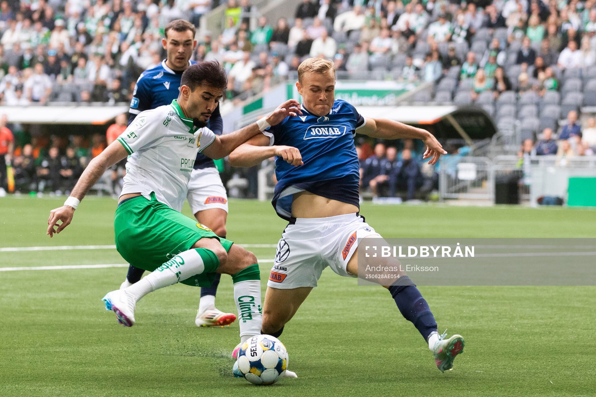 Hammarbys Montader Madjed och Halmstads Gustav Friberg