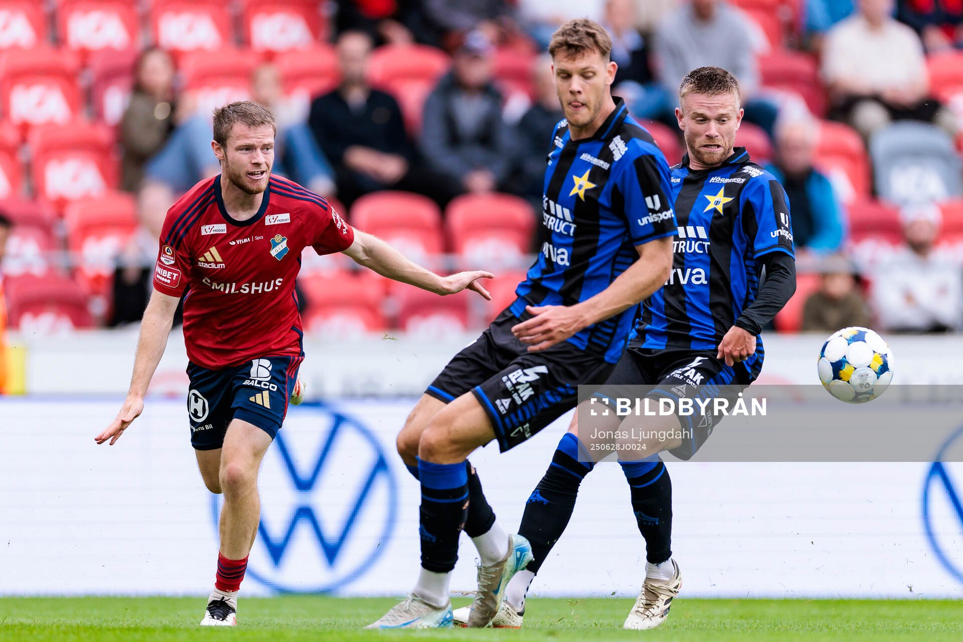 Östers Daniel Ljung, Sirius Tobias Anker och Dennis Widgren