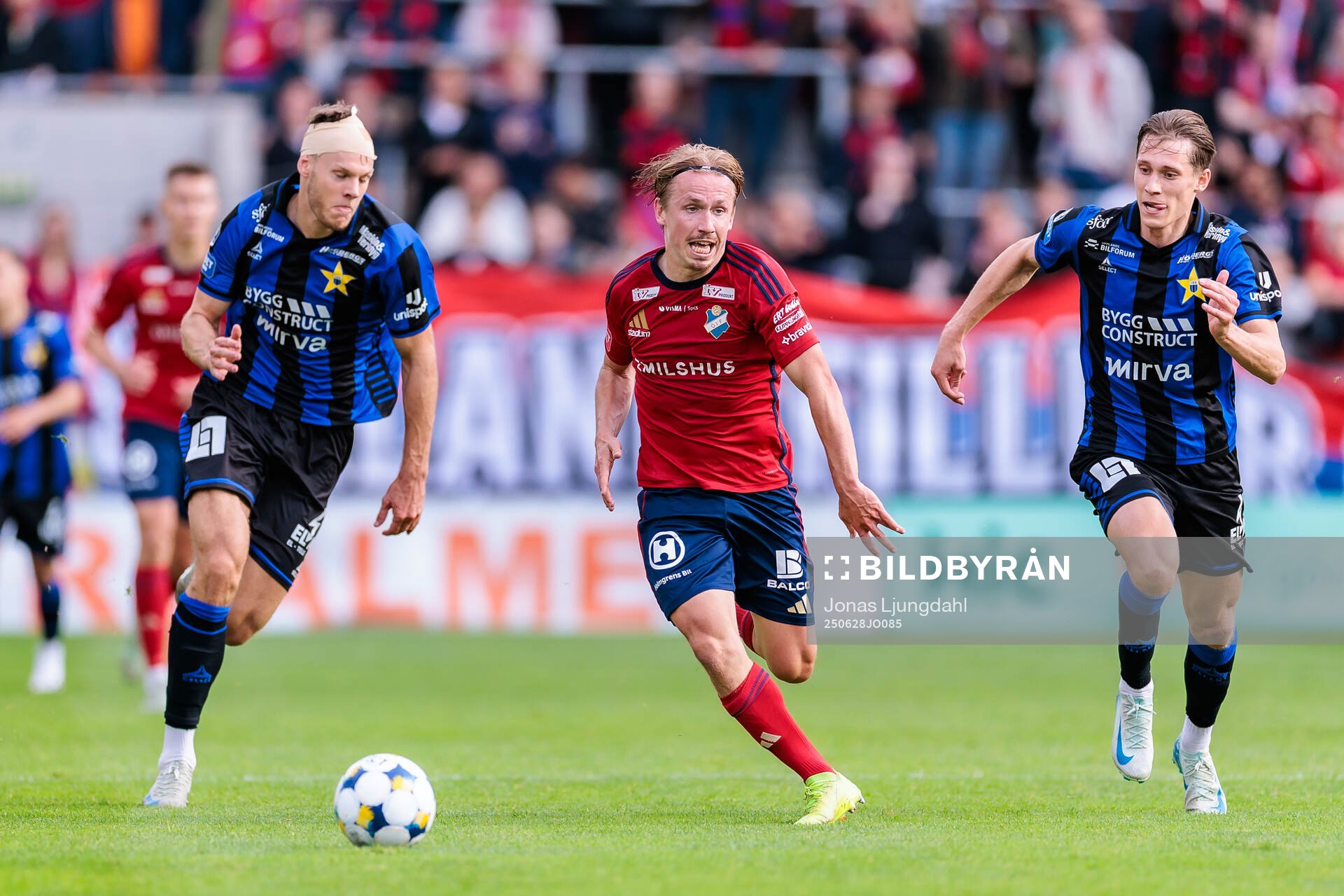 Östers David Seger mellan Sirius Tobias Anker och Marcus