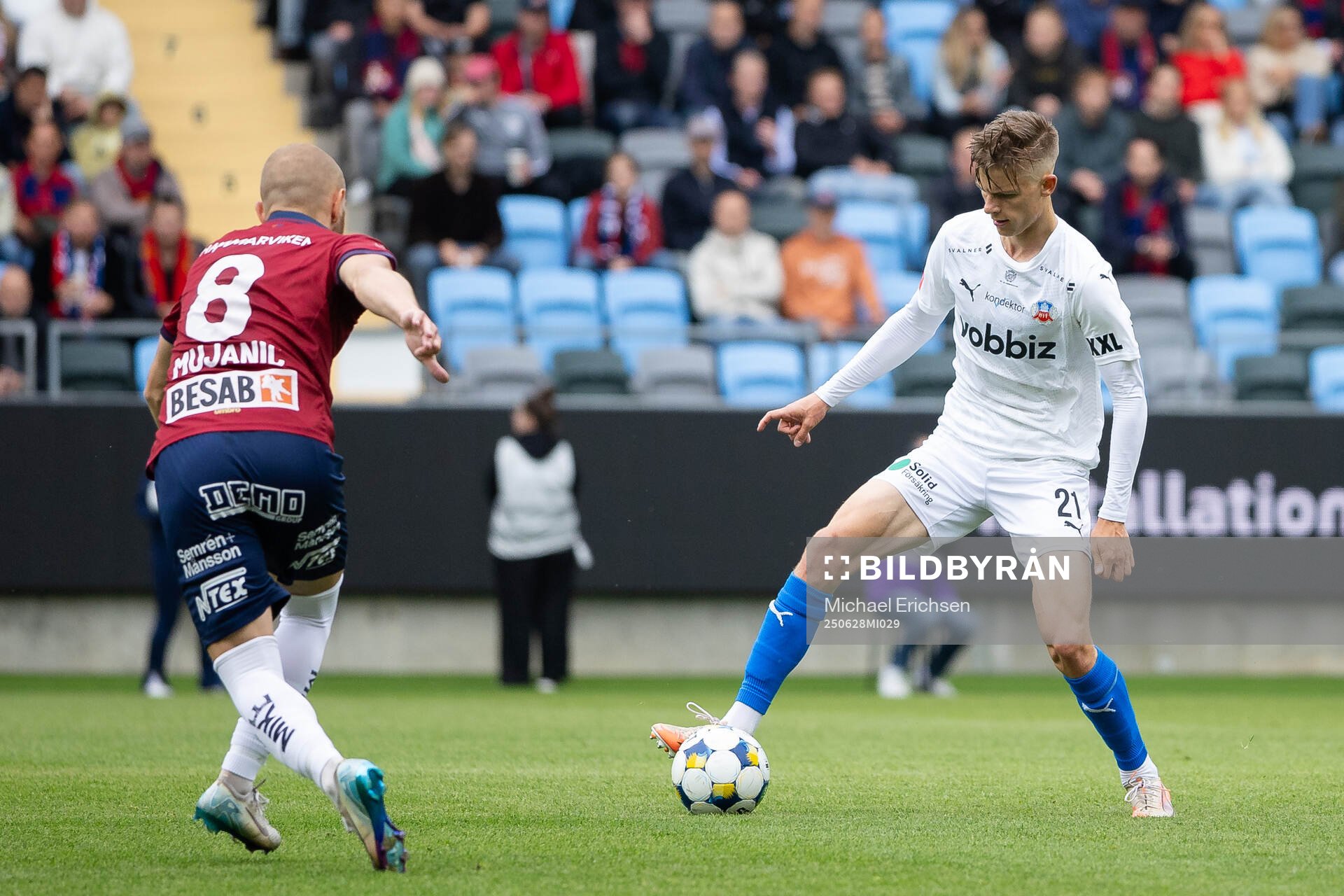 Örgrytes Amel Mujanic och Helsingborgs Adrian Svanbäck