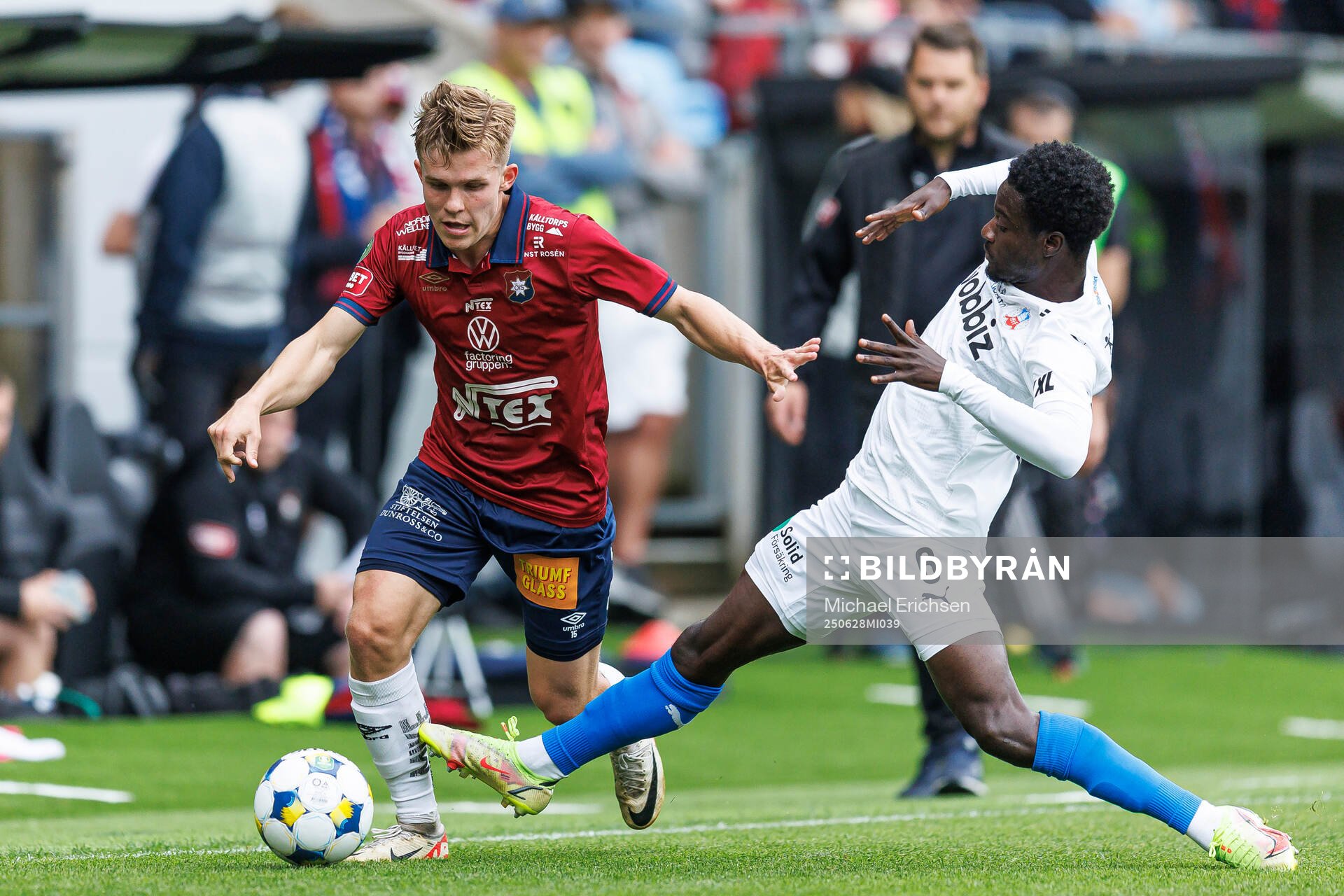 Örgrytes Isak Dahlqvist och Helsingborgs Samuel Asoma