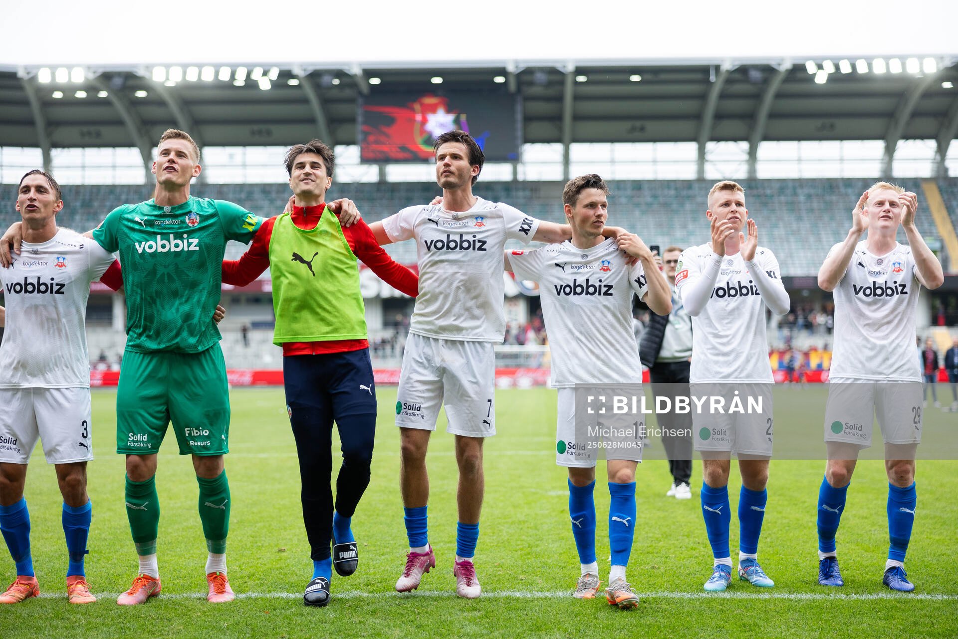 Helsingborgs spelare jublar