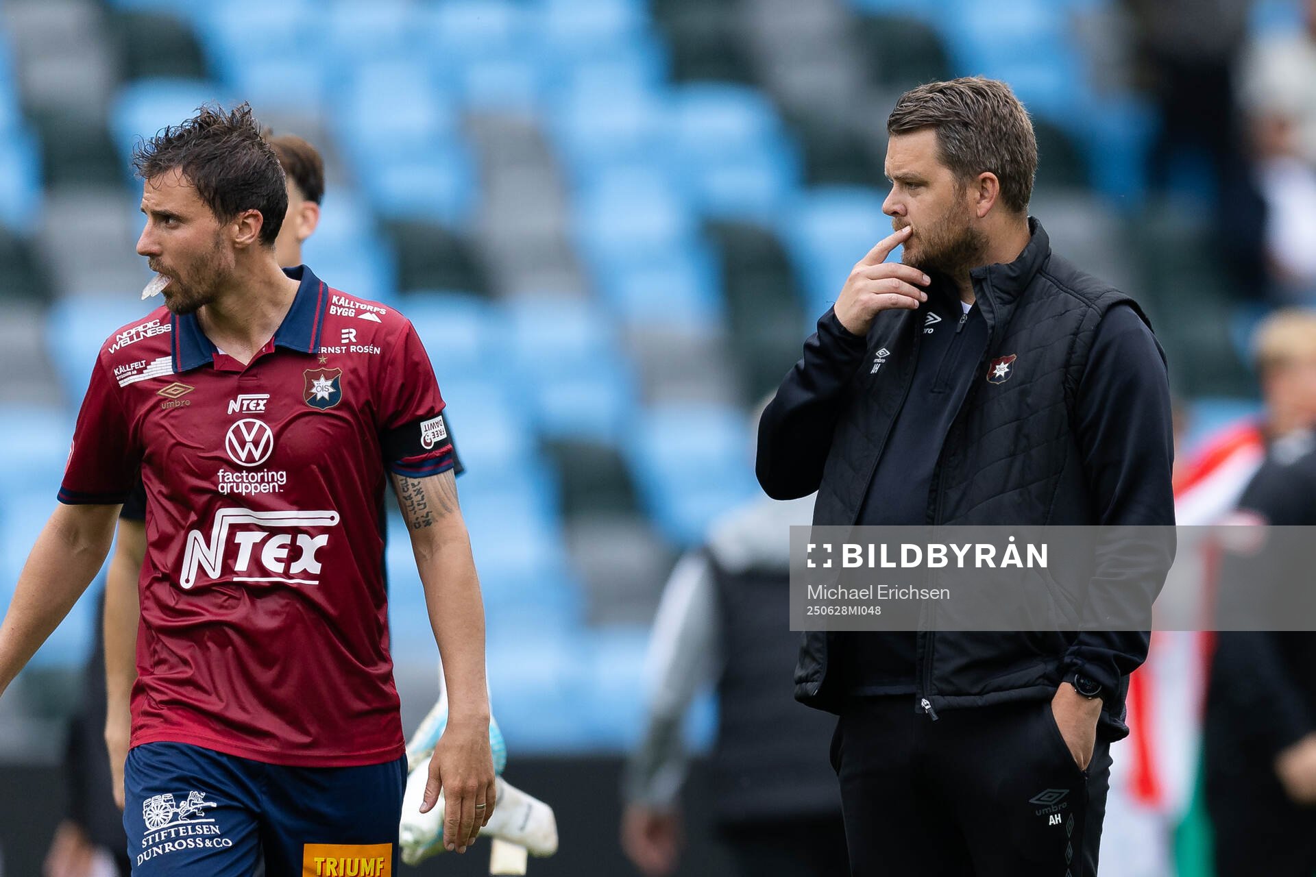Örgrytes tränare Andreas Holmberg deppar