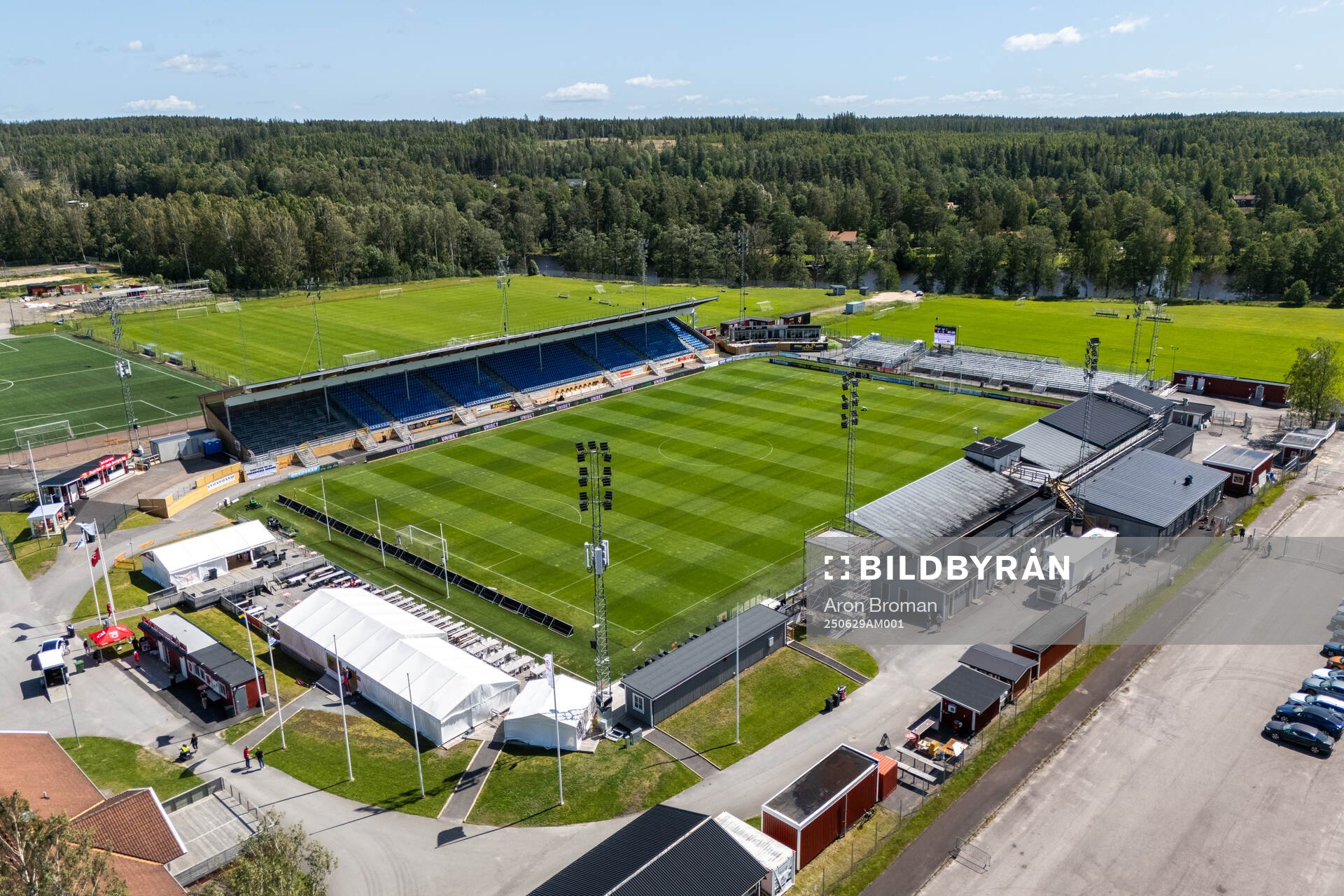Drönarvy över Stora Valla
