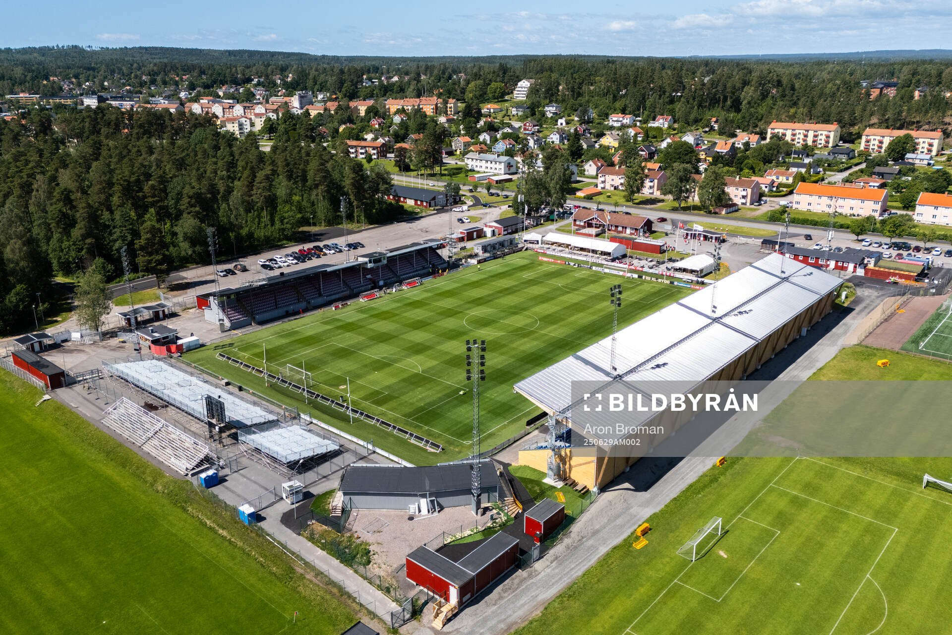 Drönarvy över Stora Valla