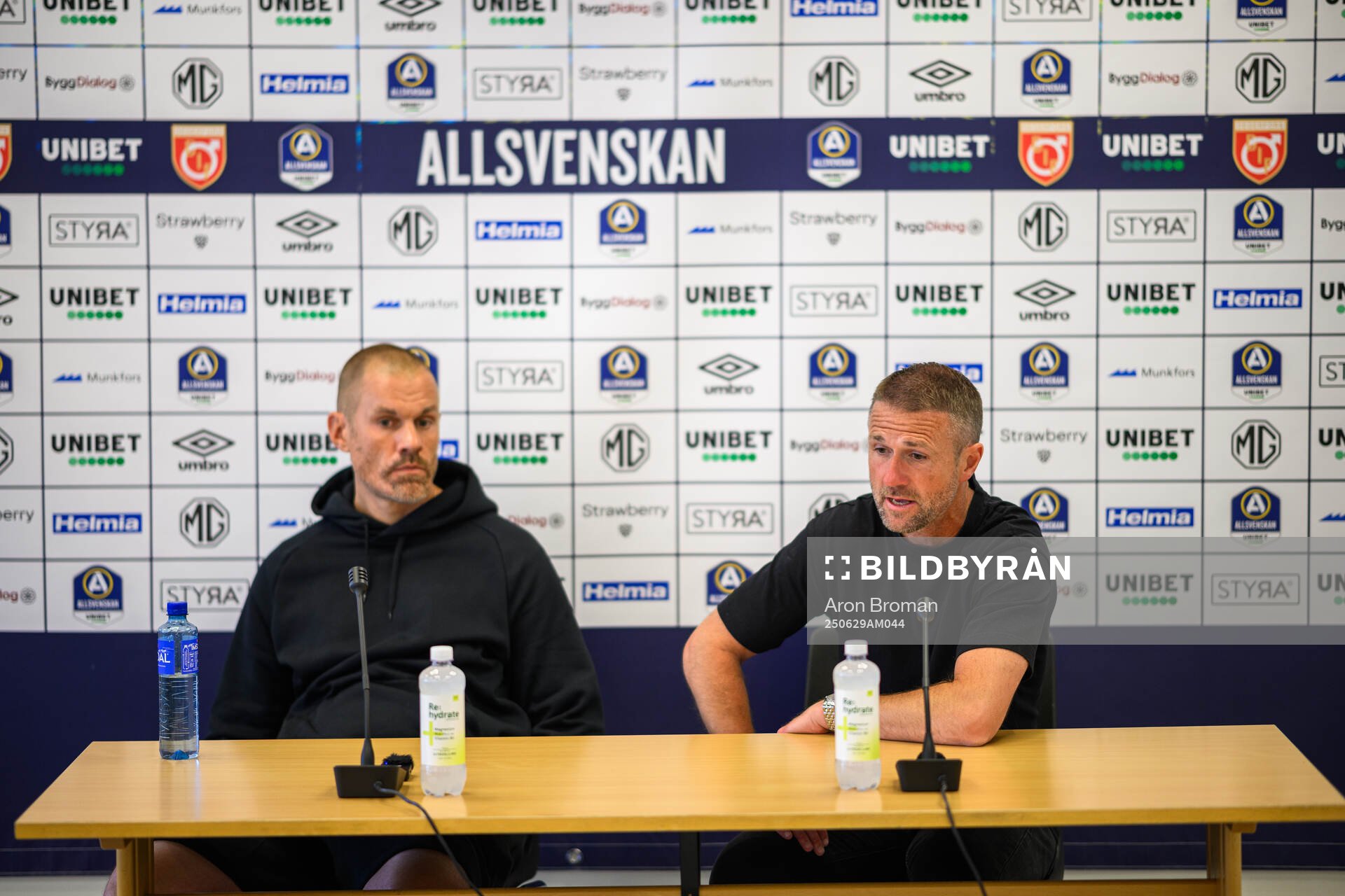 Brommapojkarnas huvudtränare Ulf Kristiansson och