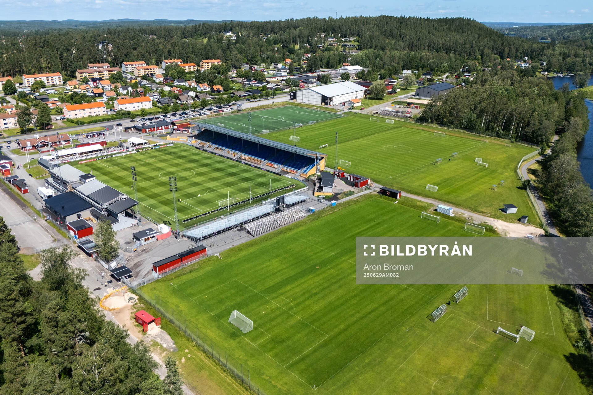 Drönarvy över Stora Valla