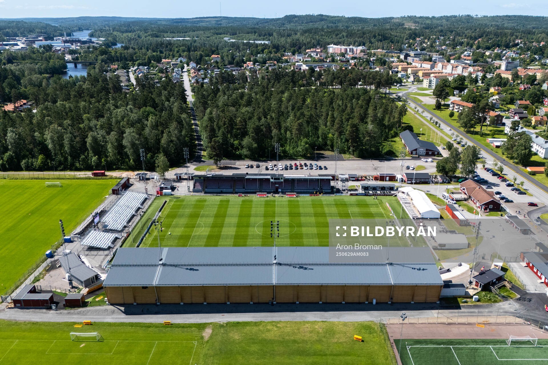Drönarvy över Stora Valla