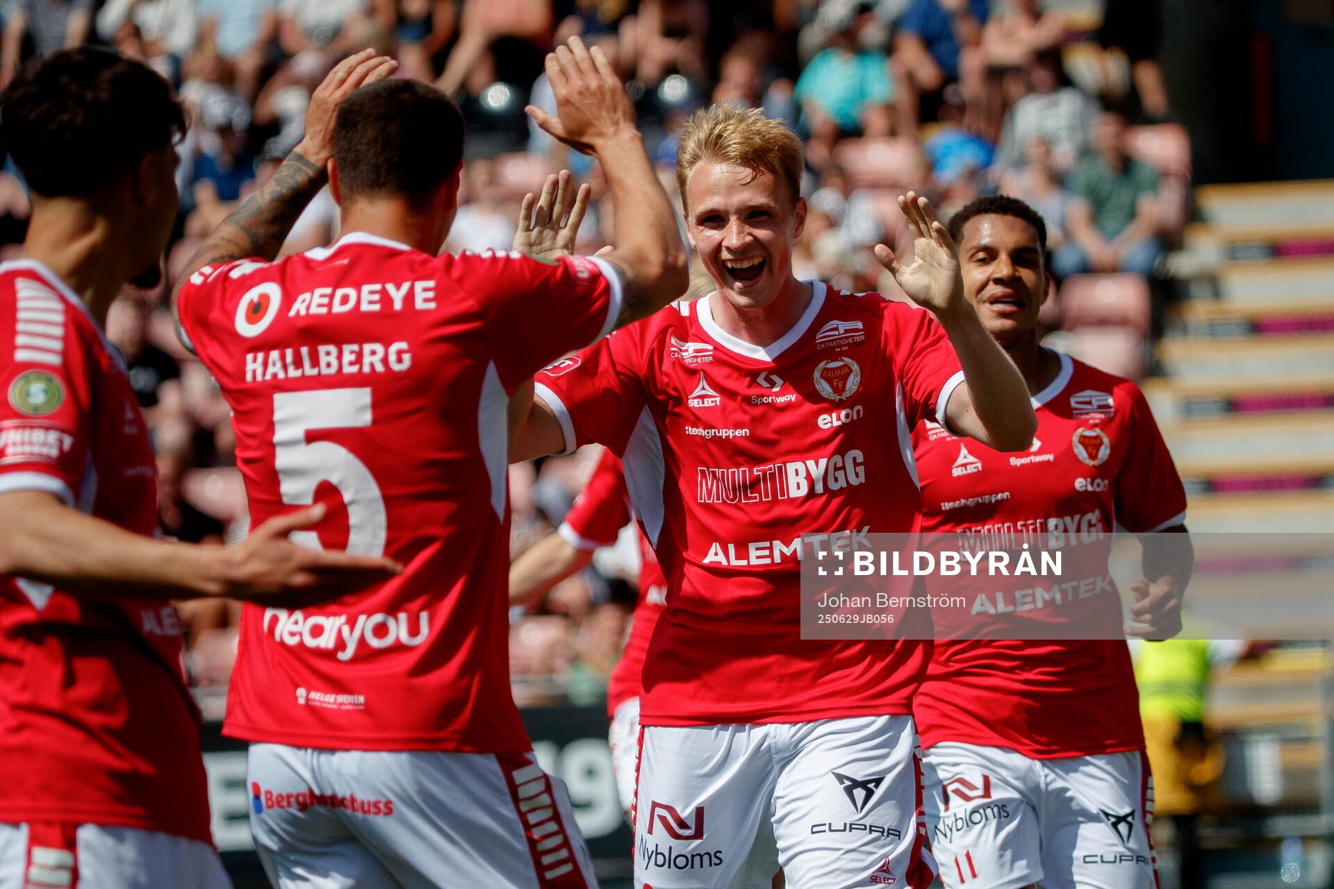 Kalmars Sivert Engh Øverby gör 1-2 och jublar med Melker