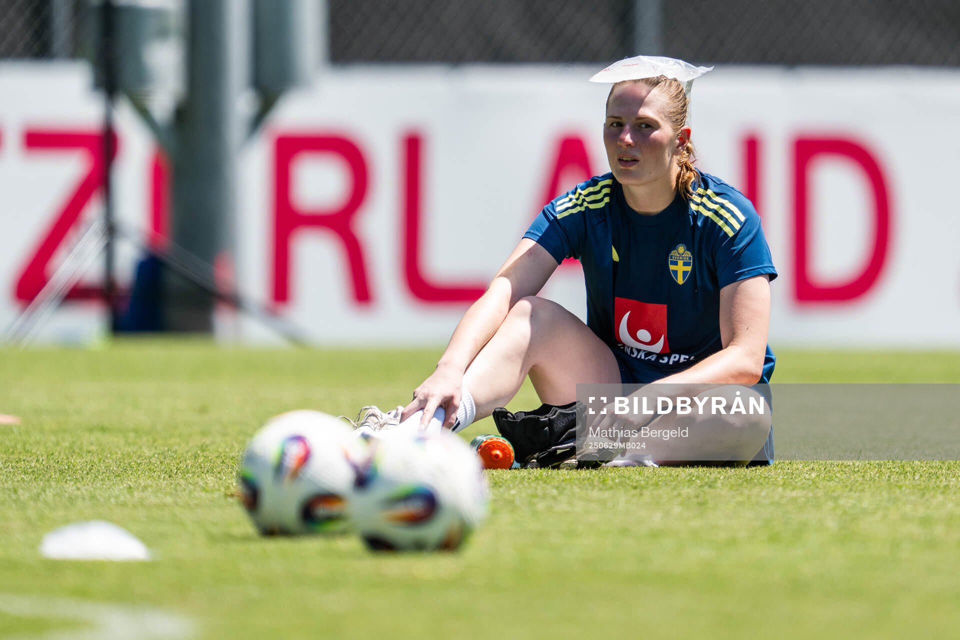 Goalkeeper Tove Enblom of the Swedish women's national