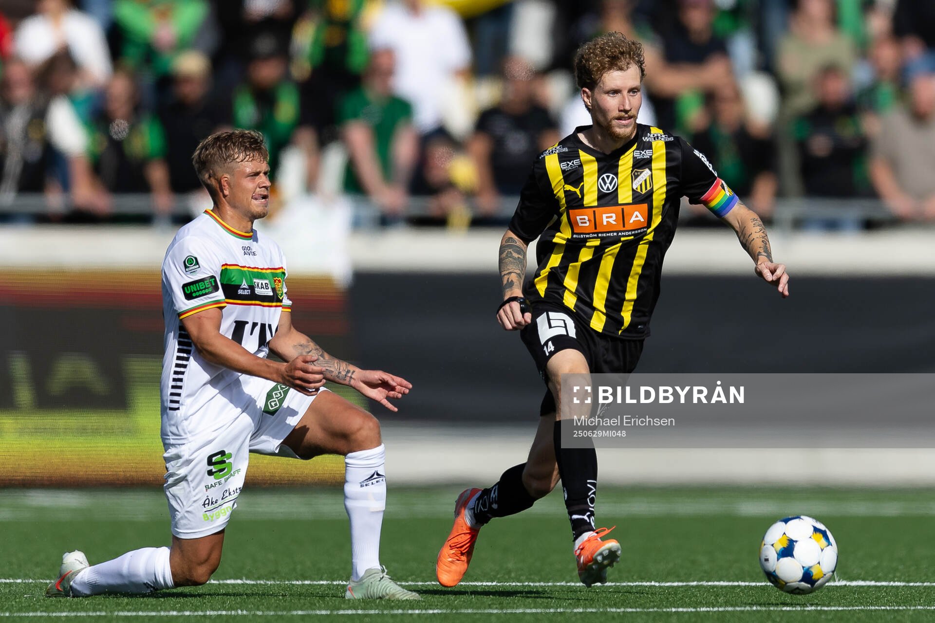 GAIS Kevin Holmén och Häckens Simon Gustafson