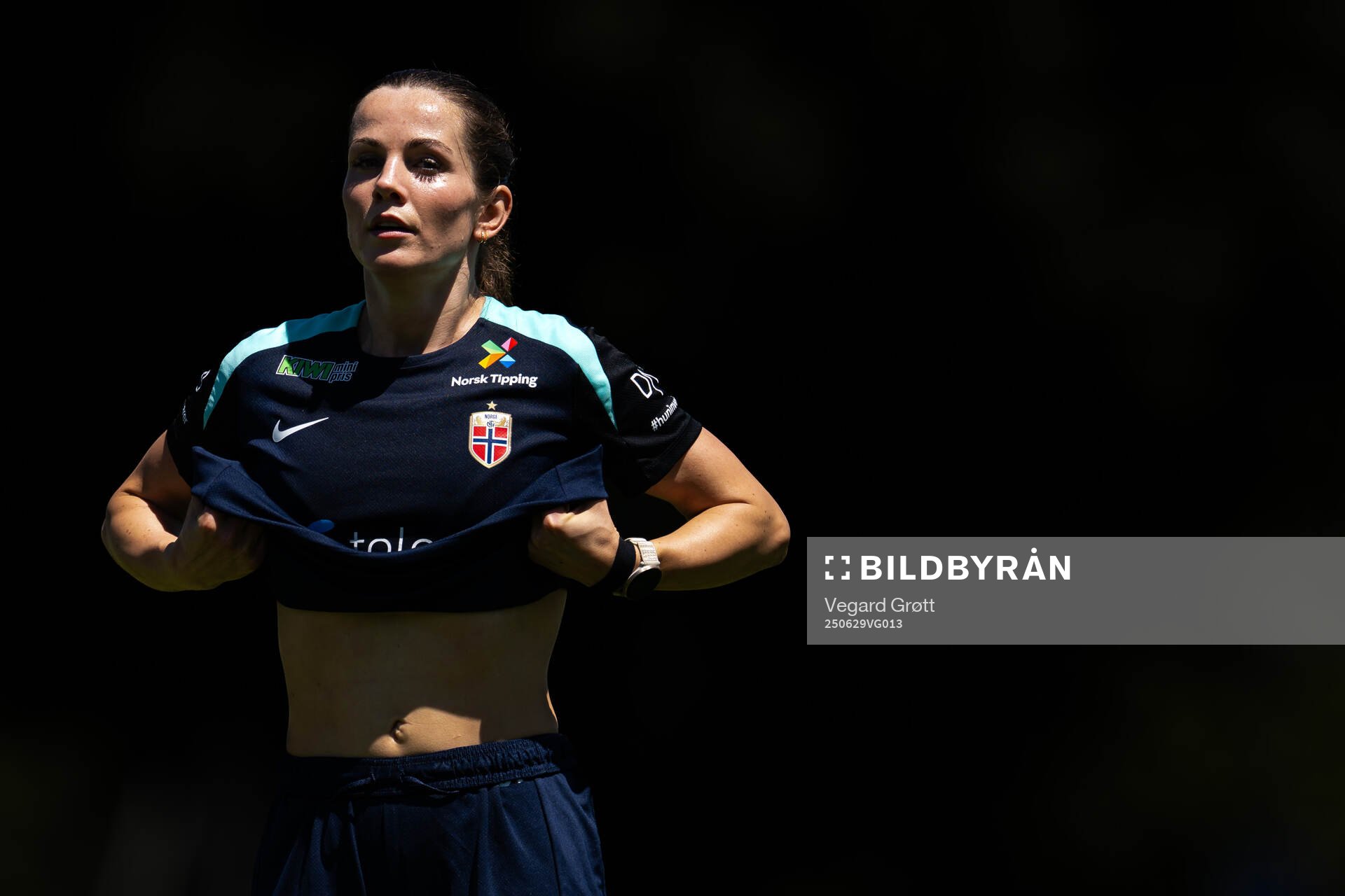 Tuva Hansen of the Norwegian women's national football team